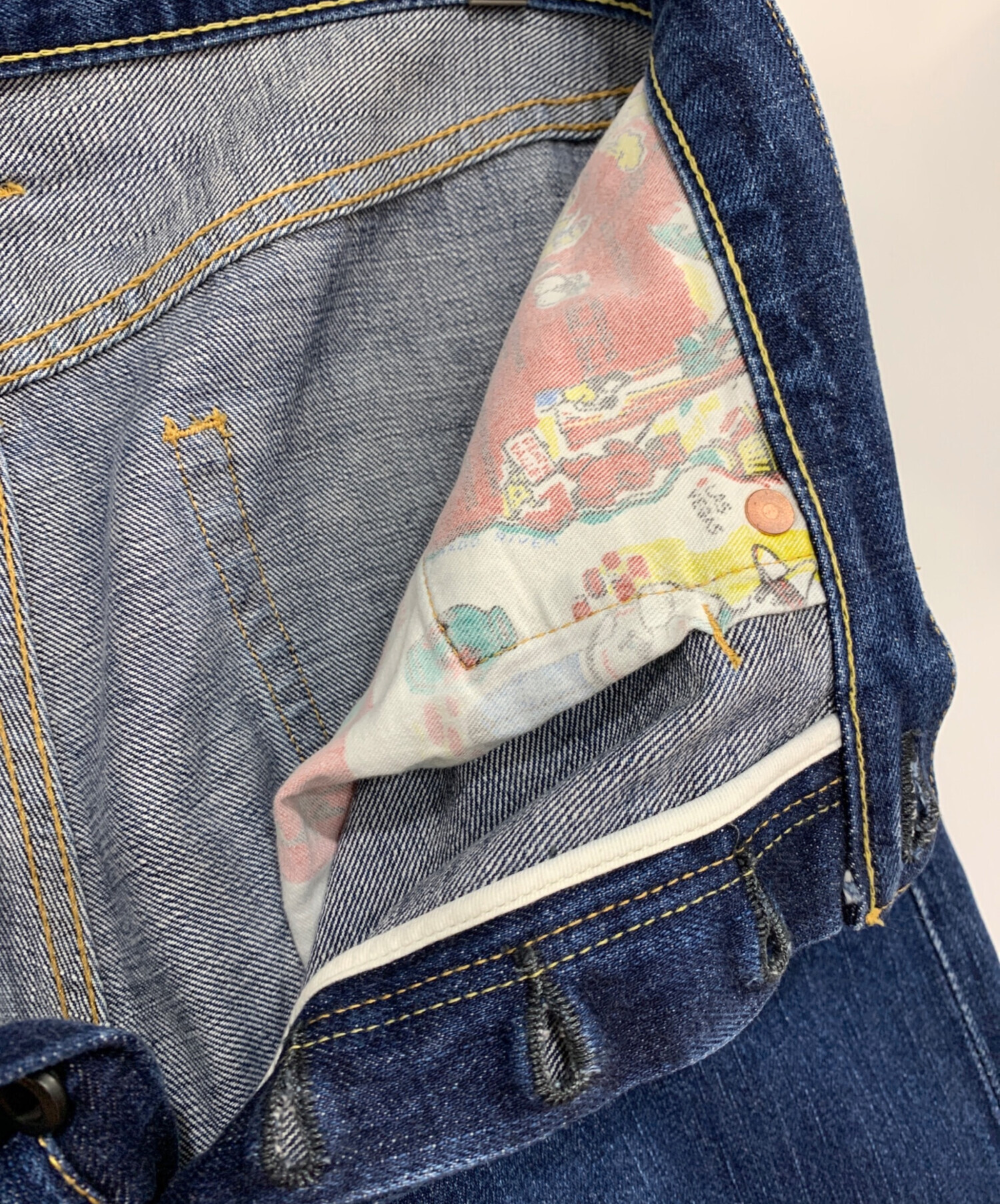 中古・古着通販】Sanca (サンカ) デニムパンツ インディゴ サイズ