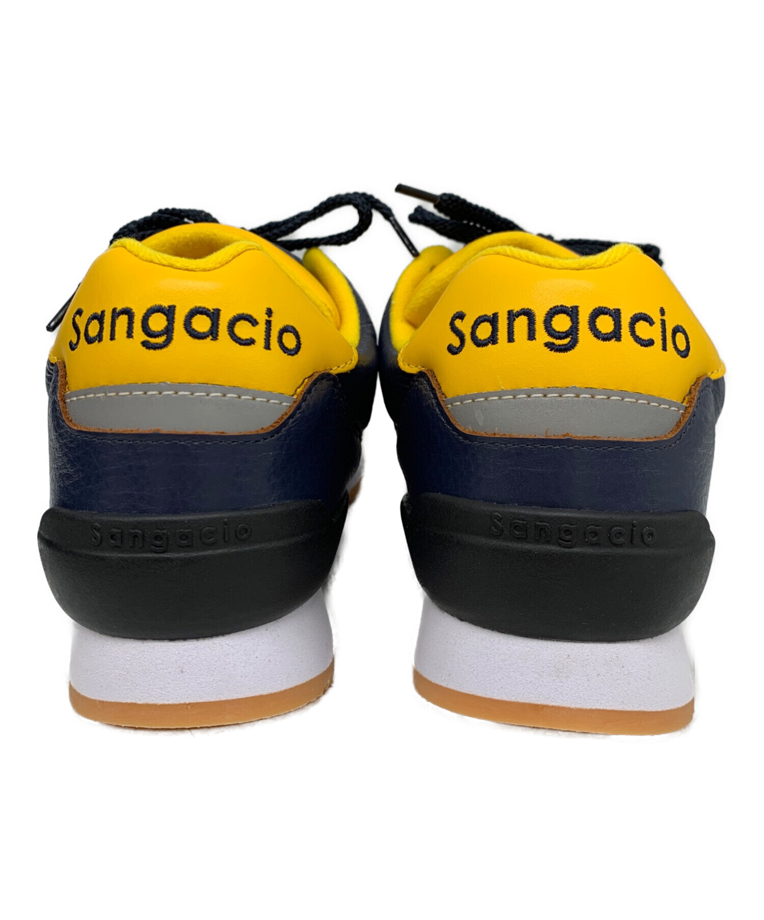 SANGACIO スニーカー 青/黄 中古・古着通販】SANGACIO (サンガッチョ) ローカットスニーカー