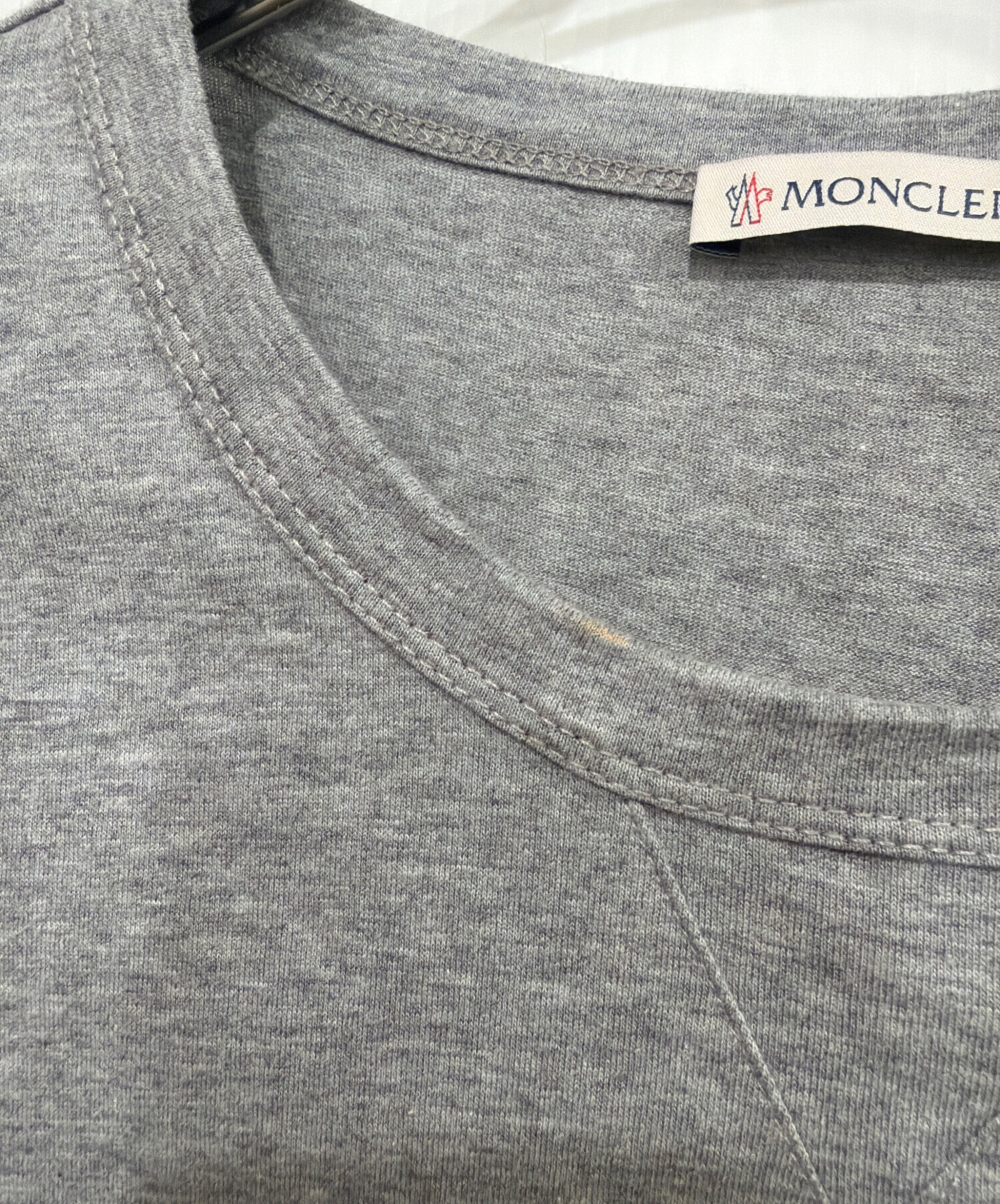中古・古着通販】MONCLER (モンクレール) 半袖カットソー グレー 