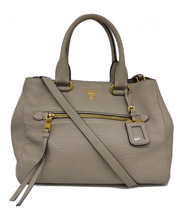 中古・古着通販】PRADA (プラダ) 2WAYトートバッグ グレージュ