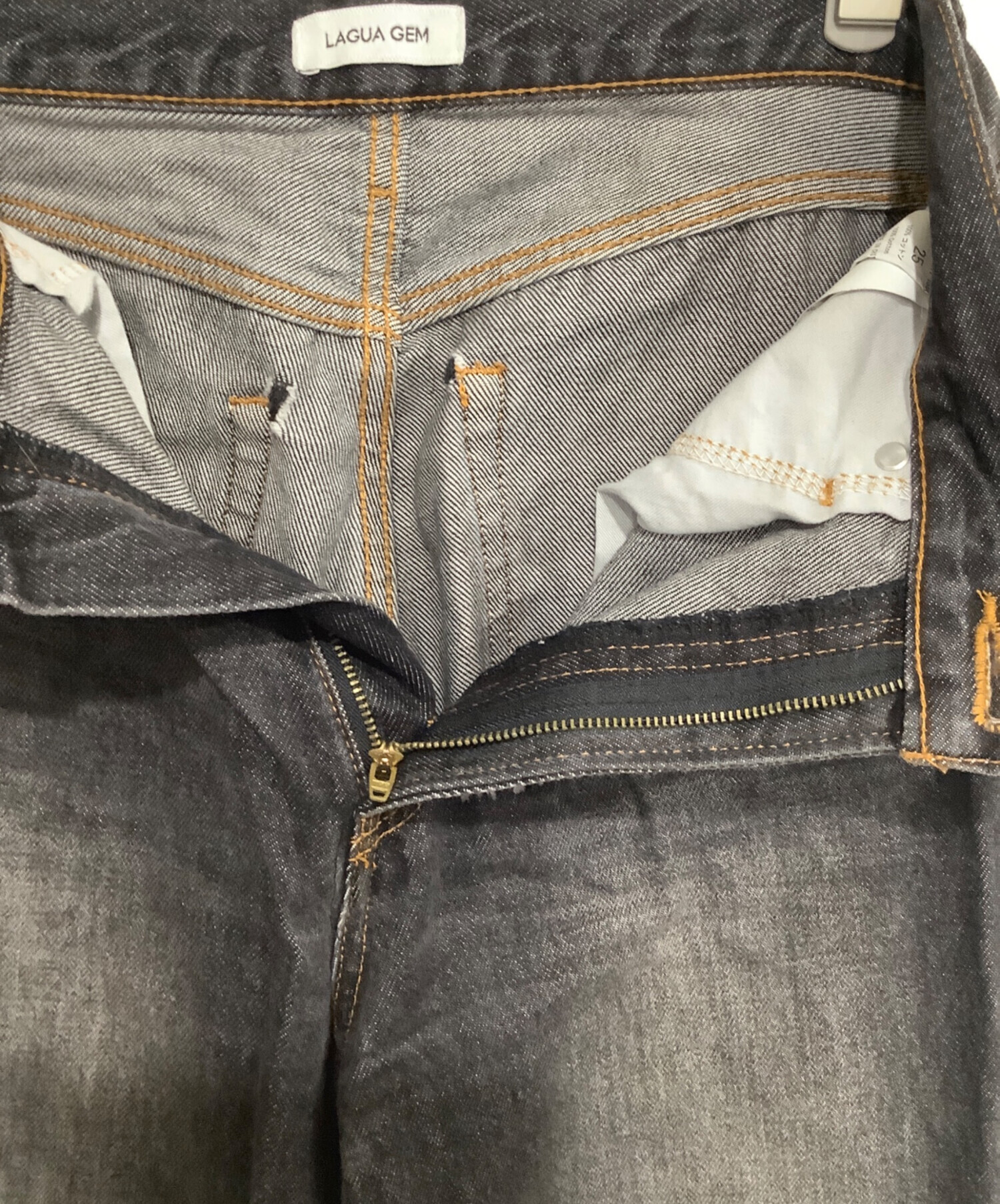 ✳︎値下げ✳︎ 新品、未使用、M size、LAGUA GEM 中古・古着通販】LAGUA GEM (ラグアジェム) デニムパンツ ブラック