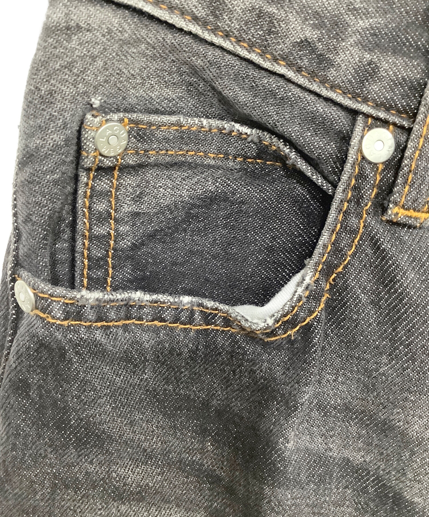 中古・古着通販】LAGUA GEM (ラグアジェム) デニムパンツ ブラック