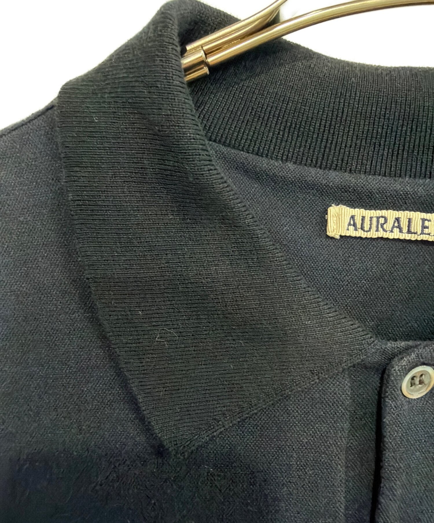 中古・古着通販】AURALEE (オーラリー) ポロシャツ ネイビー サイズ:3