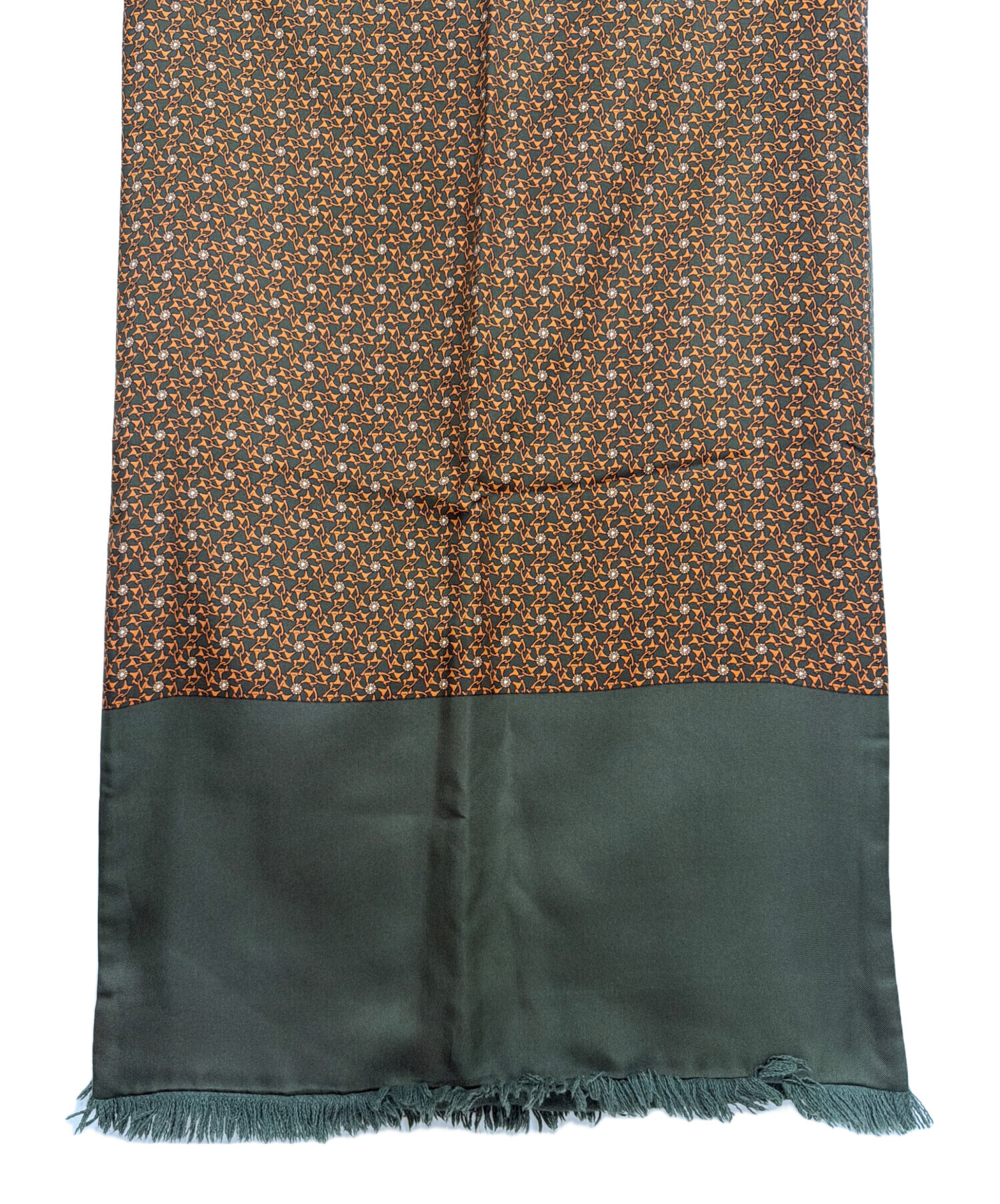 中古・古着通販】HERMES (エルメス) マフラーストール グリーン サイズ