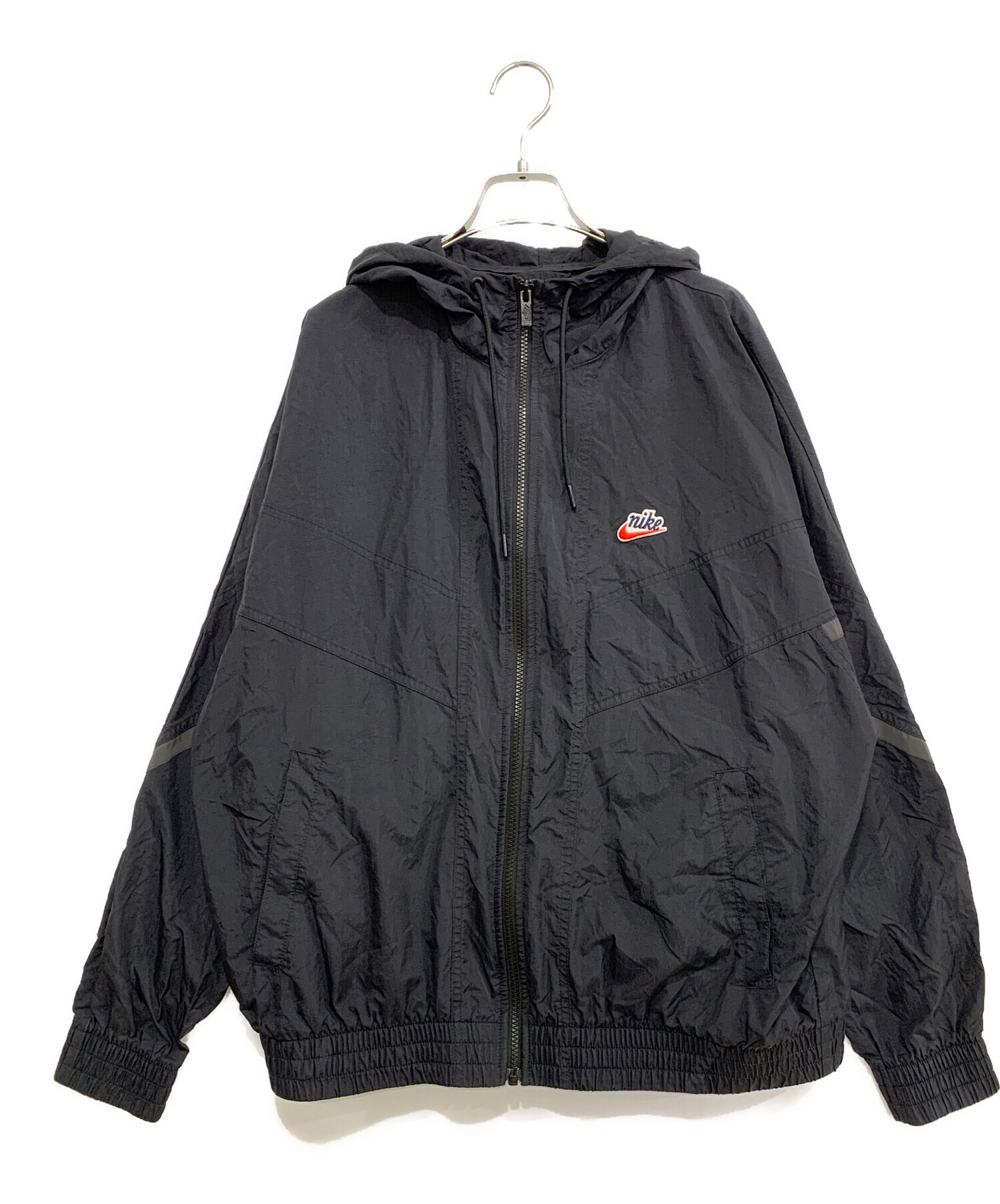 中古・古着通販】NIKE (ナイキ) ナイロンジャケット ブラック サイズ