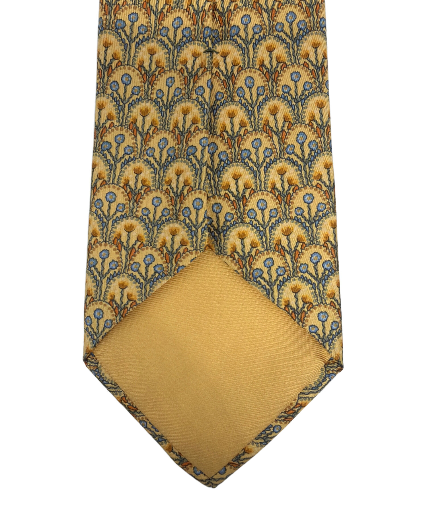 ◆美品◆HERMES エルメス ネクタイ 黄色 植物柄 オシャレ 中古・古着通販】HERMES (エルメス) ネクタイ サイズ:-｜ブランド