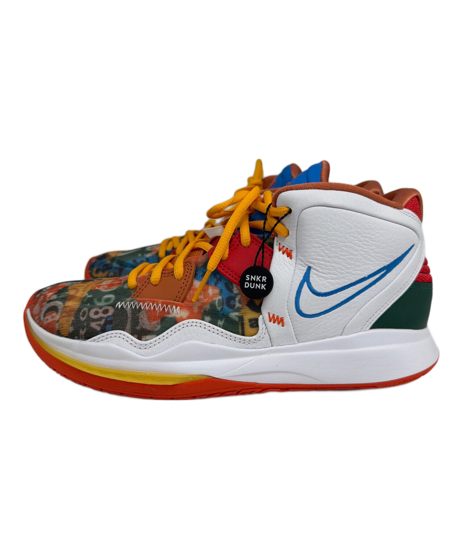 ナイキ NIKE 325198 101 スニーカー 中古・古着通販】NIKE (ナイキ) シューズ ホワイト×オレンジ サイズ