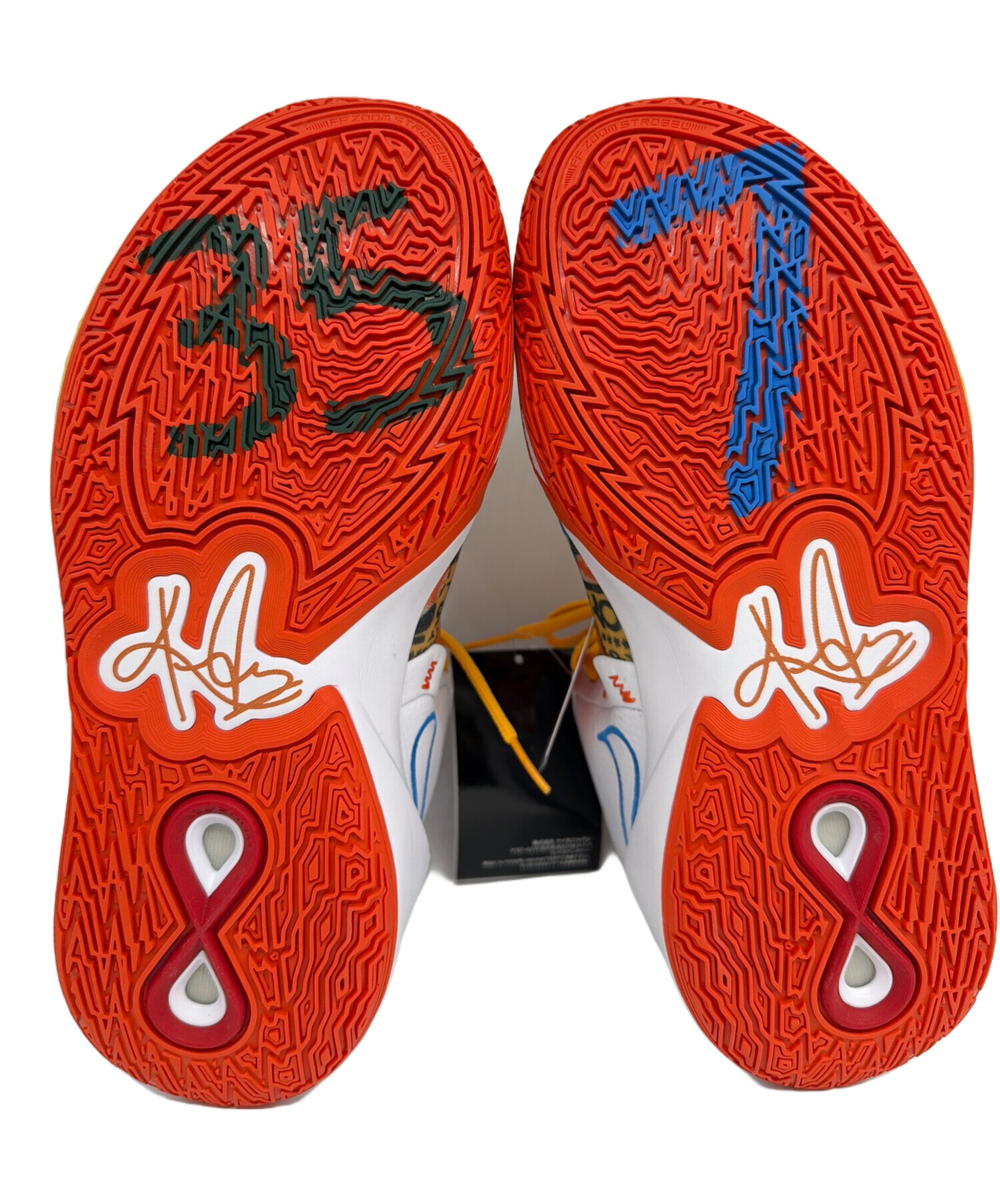 中古・古着通販】NIKE (ナイキ) シューズ ホワイト×オレンジ サイズ