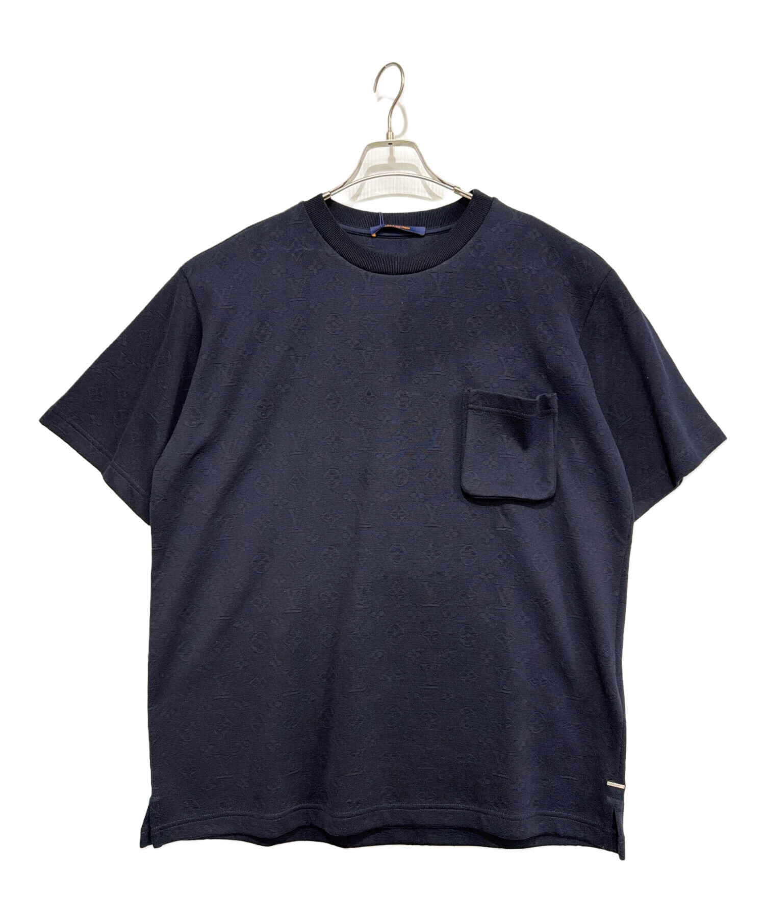 LOUIS VUITTON コットンニット　半袖薄手 中古・古着通販】LOUIS VUITTON (ルイ ヴィトン) 半袖ニット ネイビー