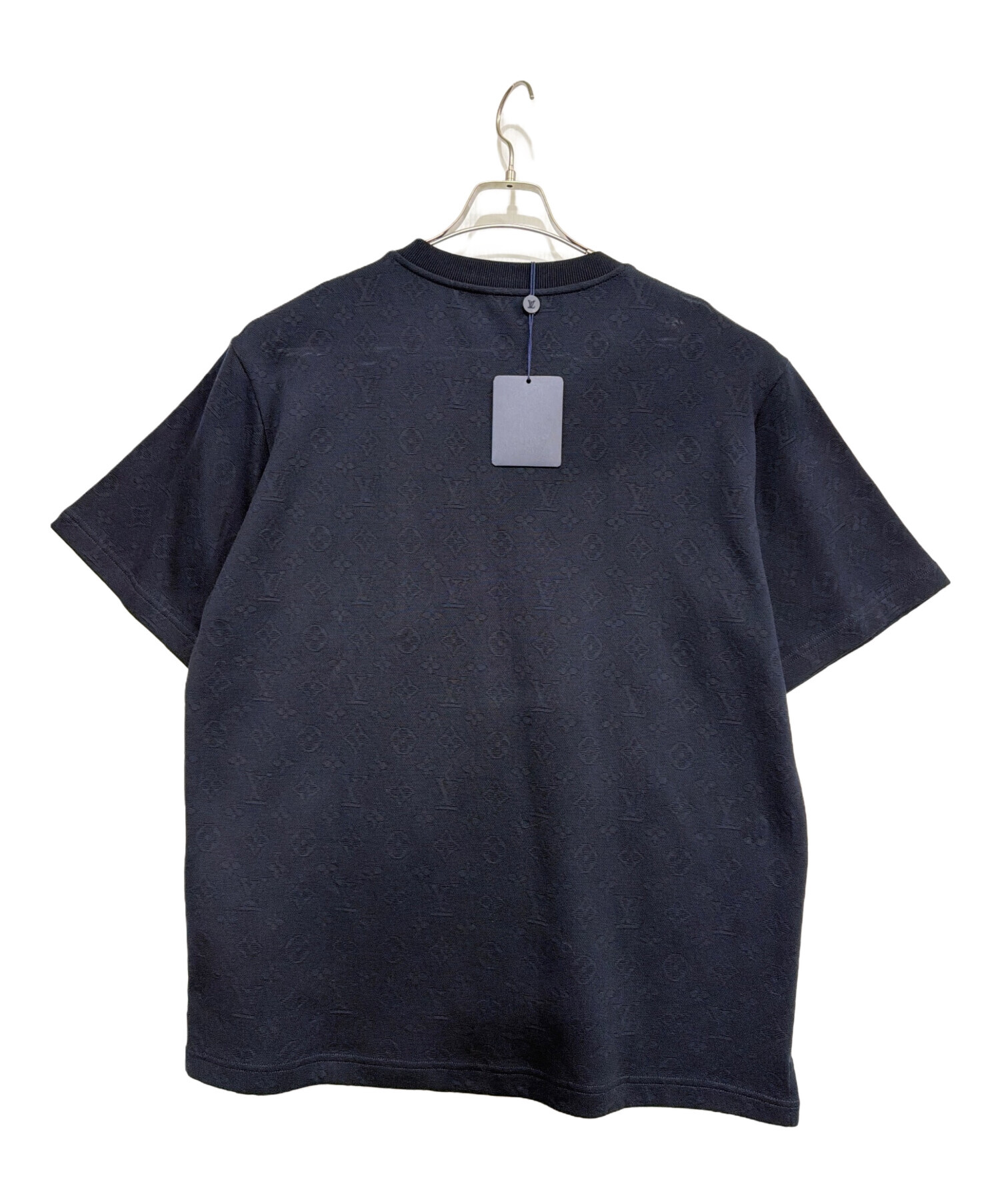 中古・古着通販】LOUIS VUITTON (ルイ ヴィトン) 半袖ニット ネイビー