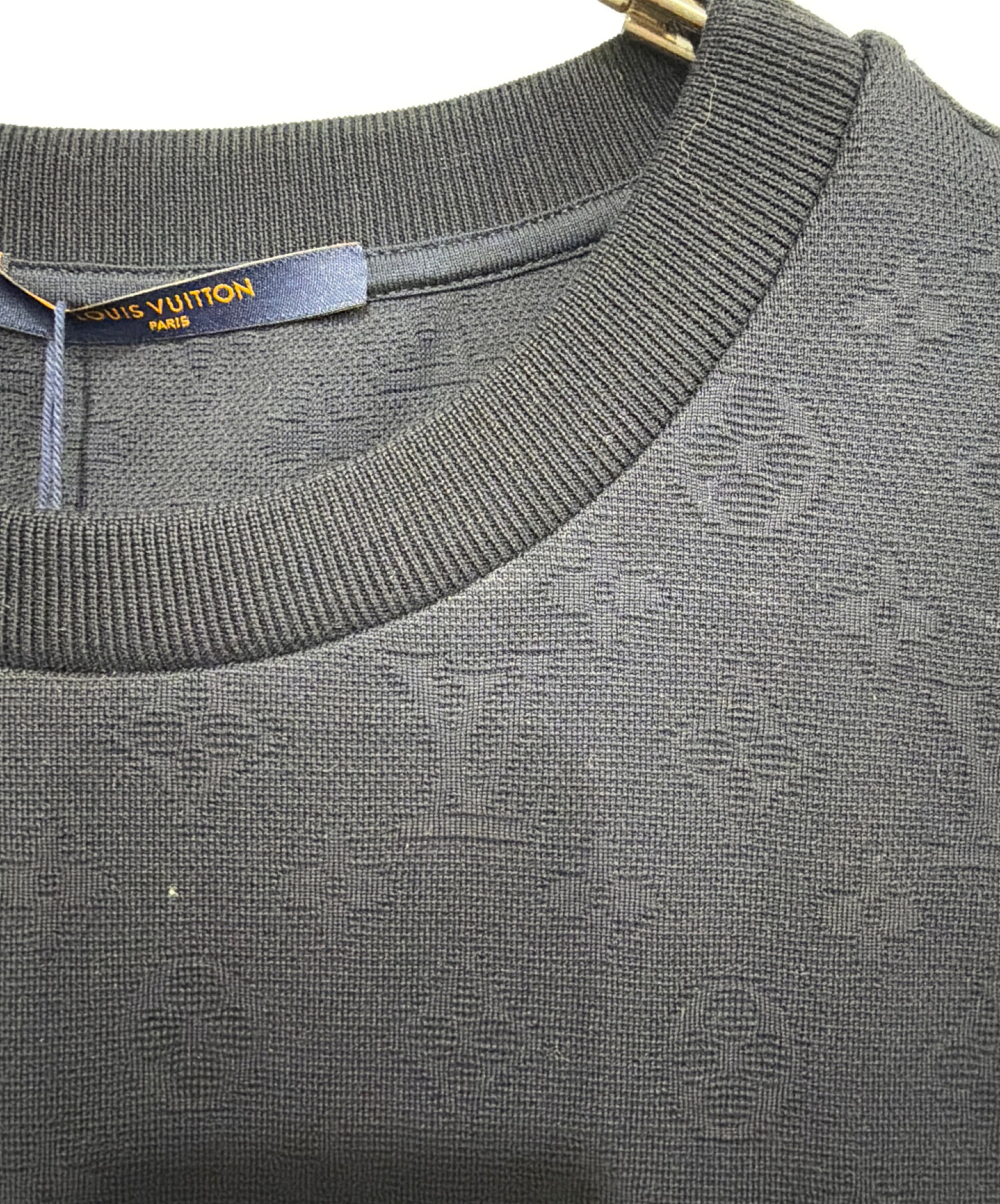 中古・古着通販】LOUIS VUITTON (ルイ ヴィトン) 半袖ニット ネイビー