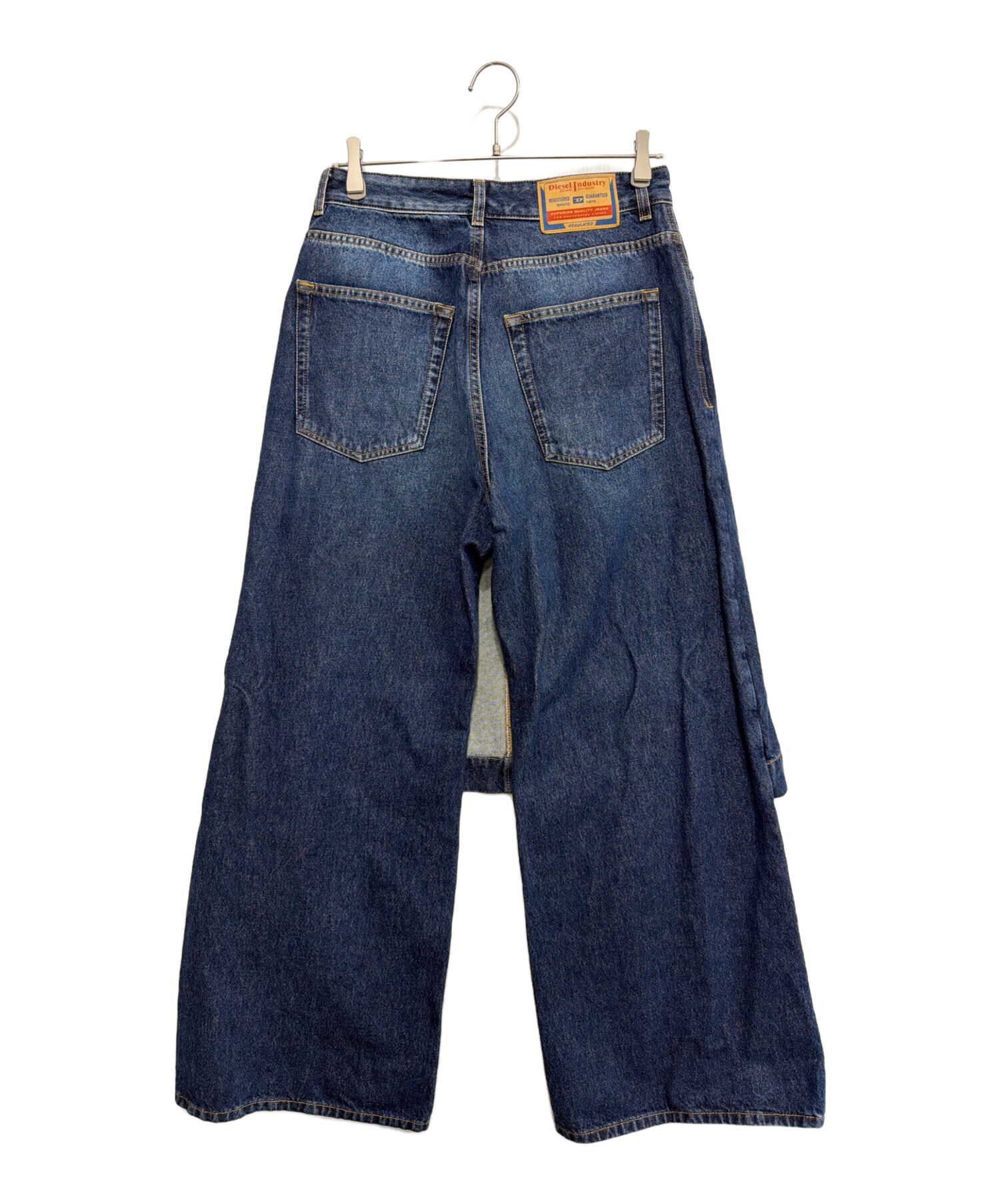 中古・古着通販】DIESEL (ディーゼル) レイヤードデニムスカートパンツ