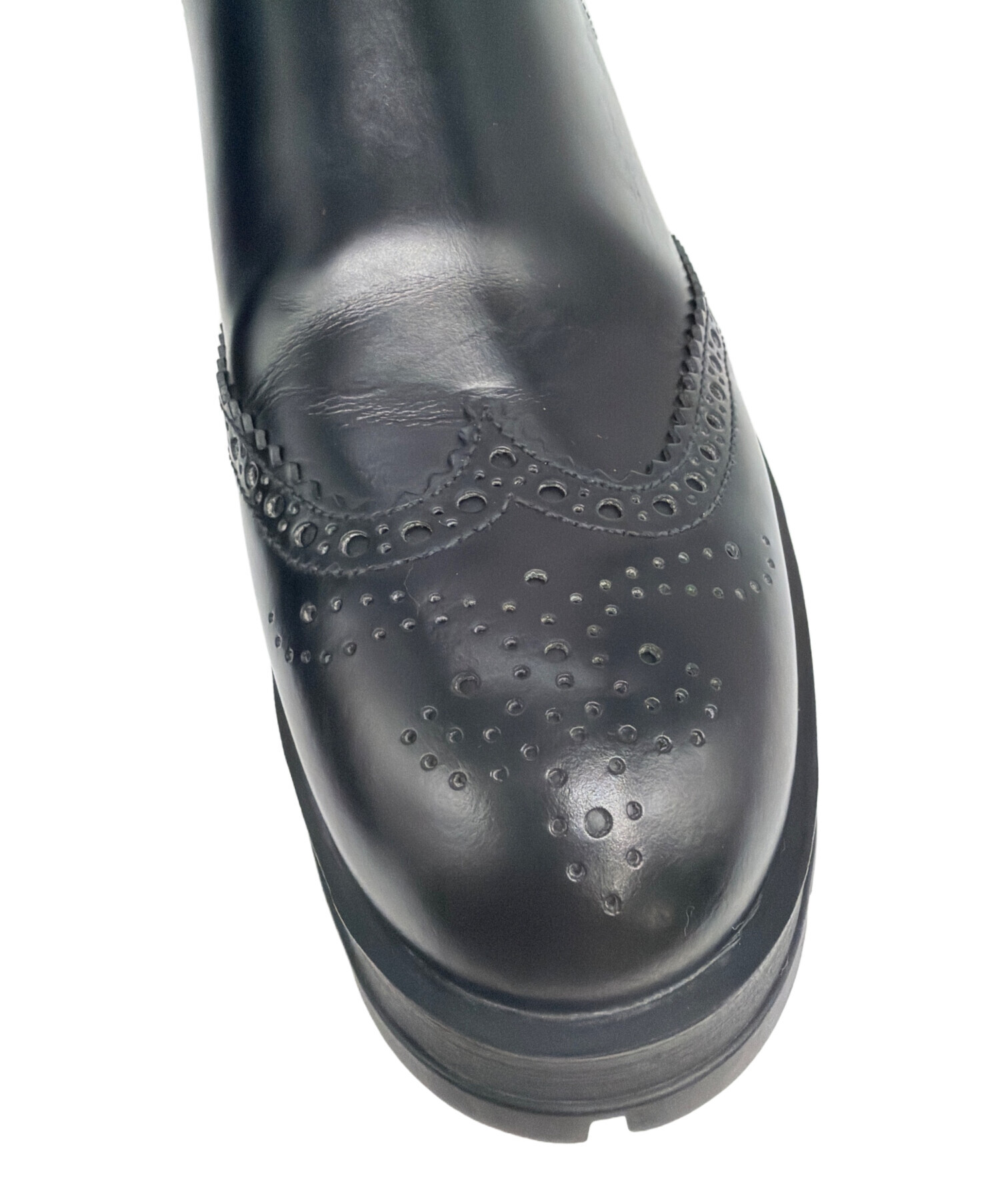 中古・古着通販】PRADA (プラダ) ショートブーツ ブラック サイズ:40