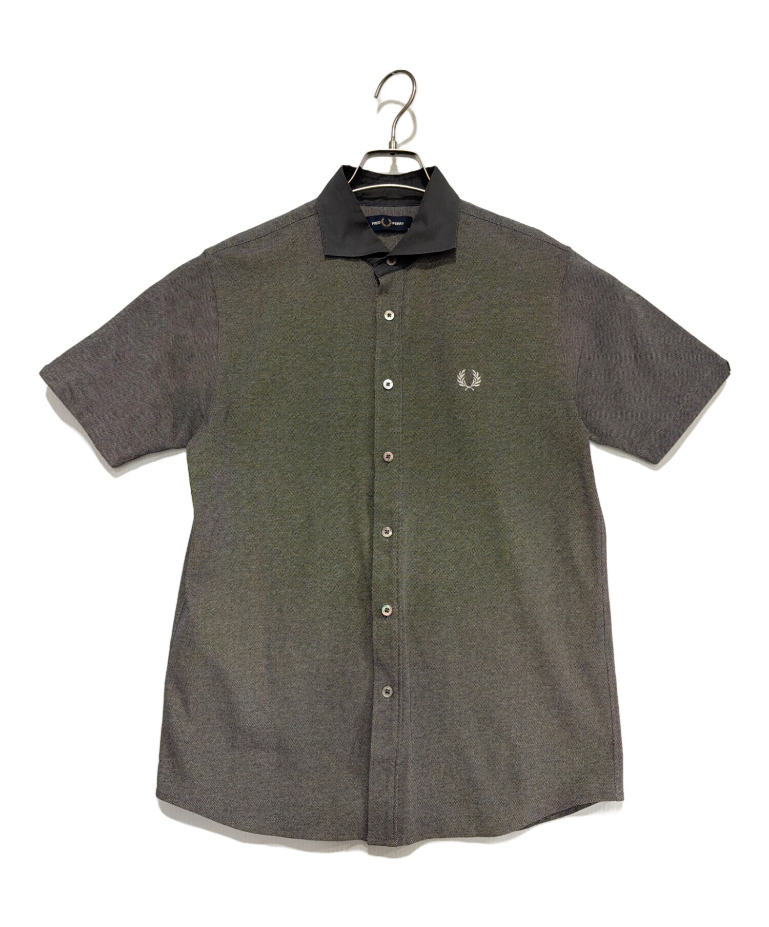 中古・古着通販】FRED PERRY (フレッドペリー) 半袖シャツ グレー 