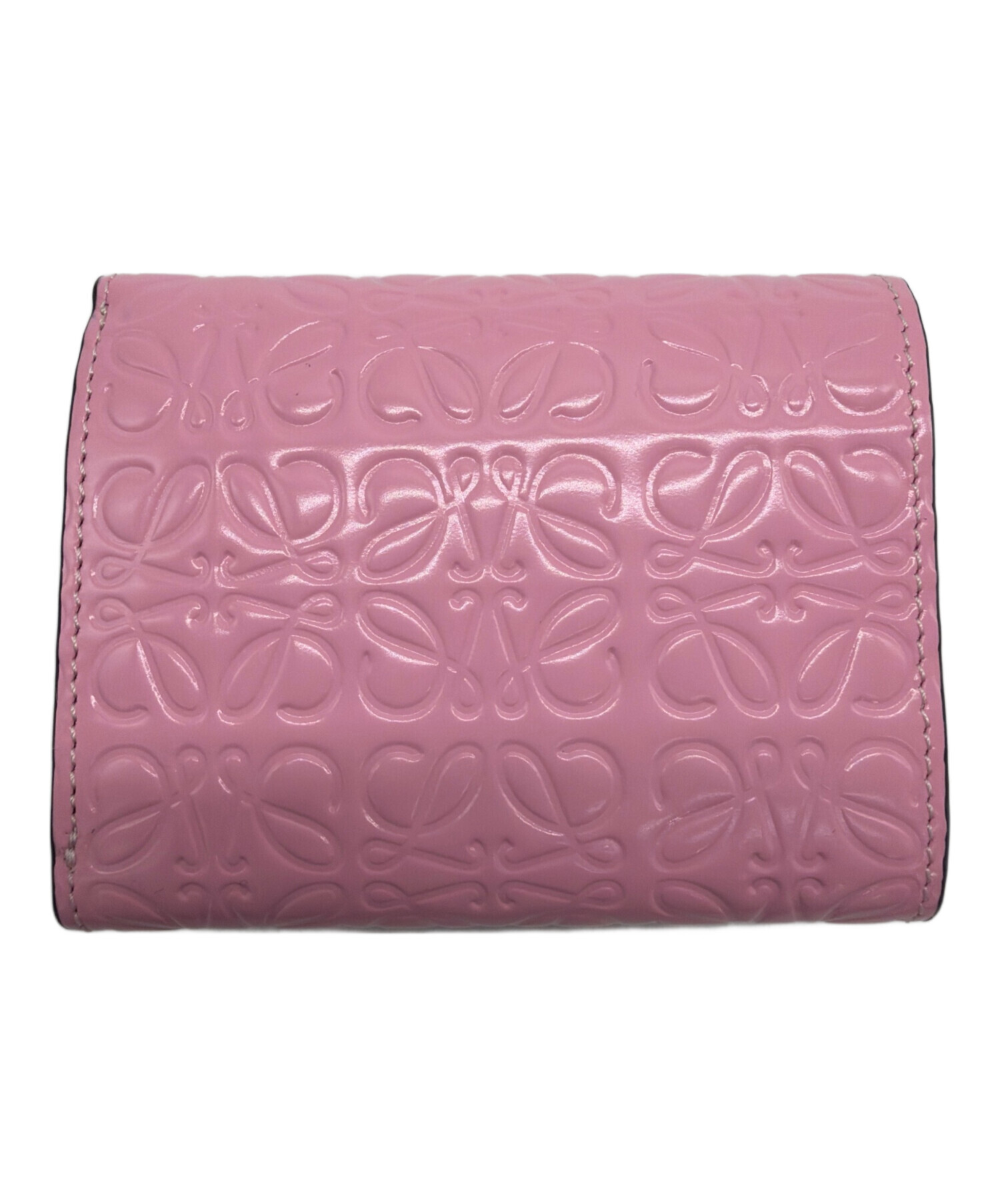 中古・古着通販】LOEWE (ロエベ) 3つ折り財布 ピンク｜ブランド・古着