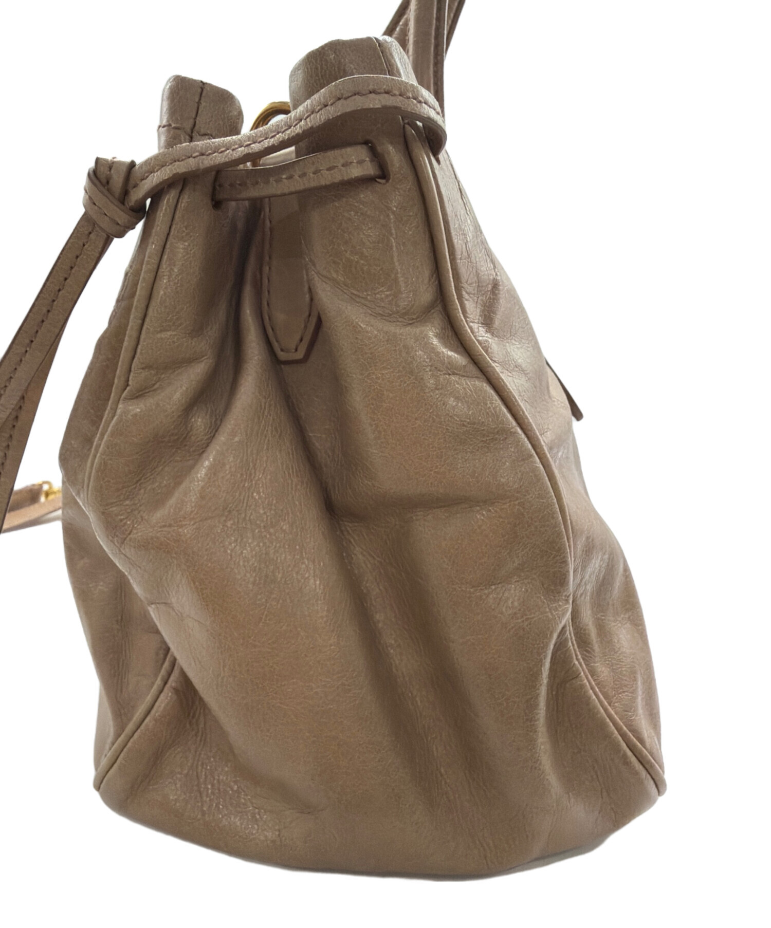 中古・古着通販】MIU MIU (ミュウミュウ) 2WAYバッグ ベージュ 