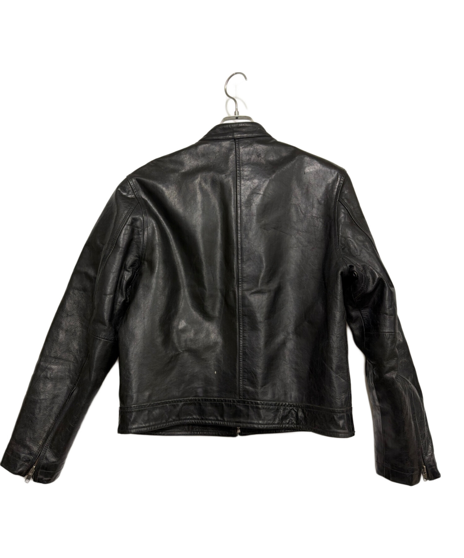 中古・古着通販】GAP (ギャップ) シングルレザージャケット ブラック