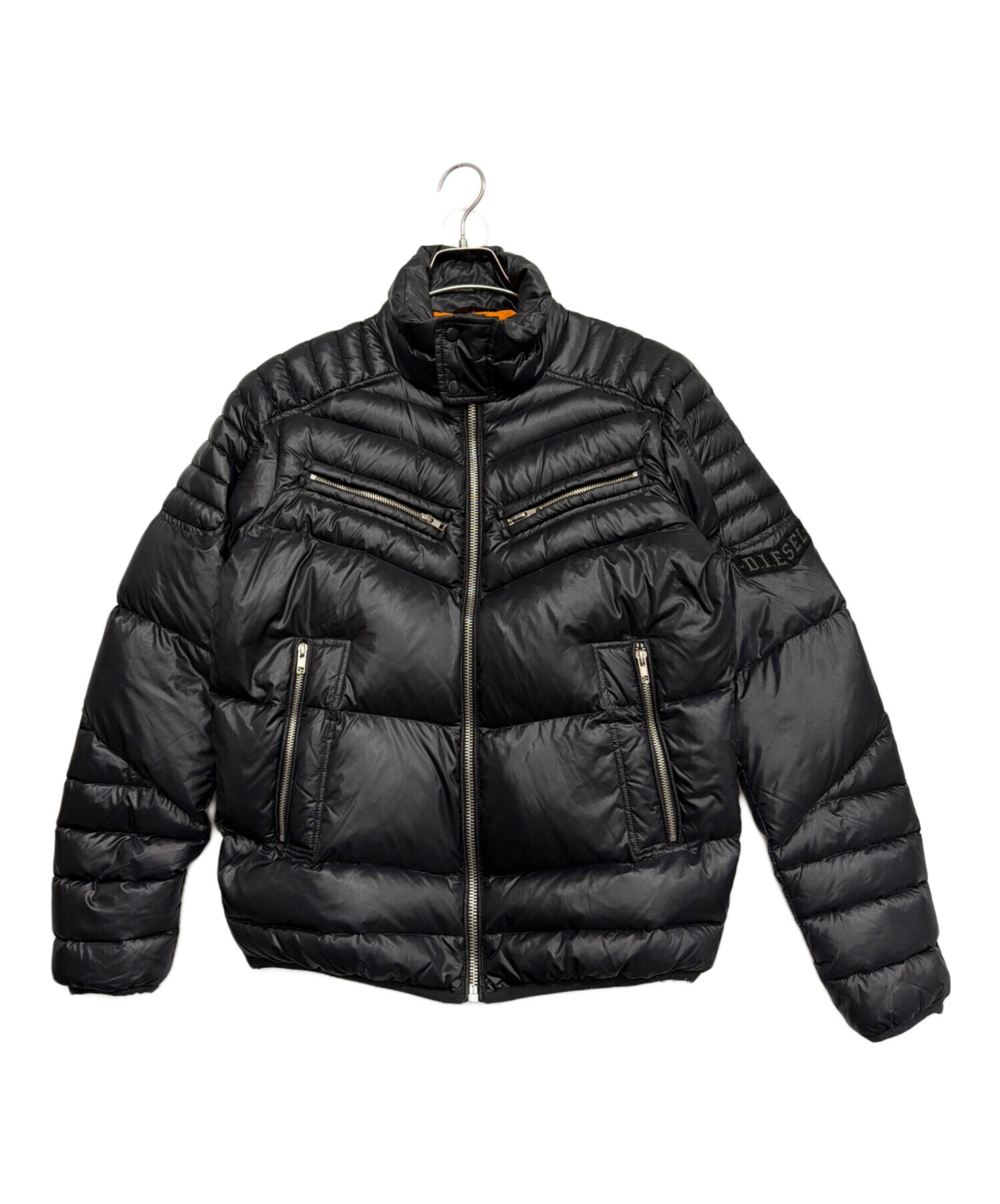 【未使用品】DIESEL ディーゼル ダウンジャケット 定価52800円 中古・古着通販】DIESEL (ディーゼル) ダウンジャケット ブラック