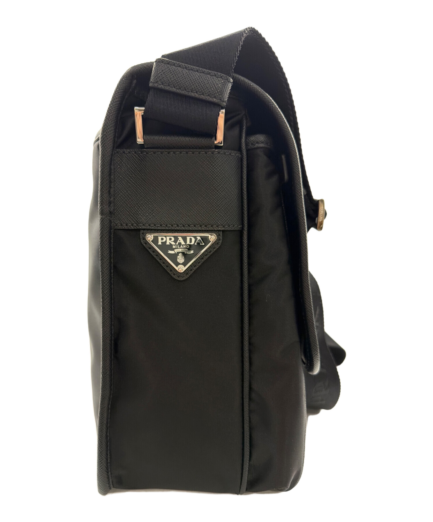 中古・古着通販】PRADA (プラダ) メッセンジャーバッグ ブラック