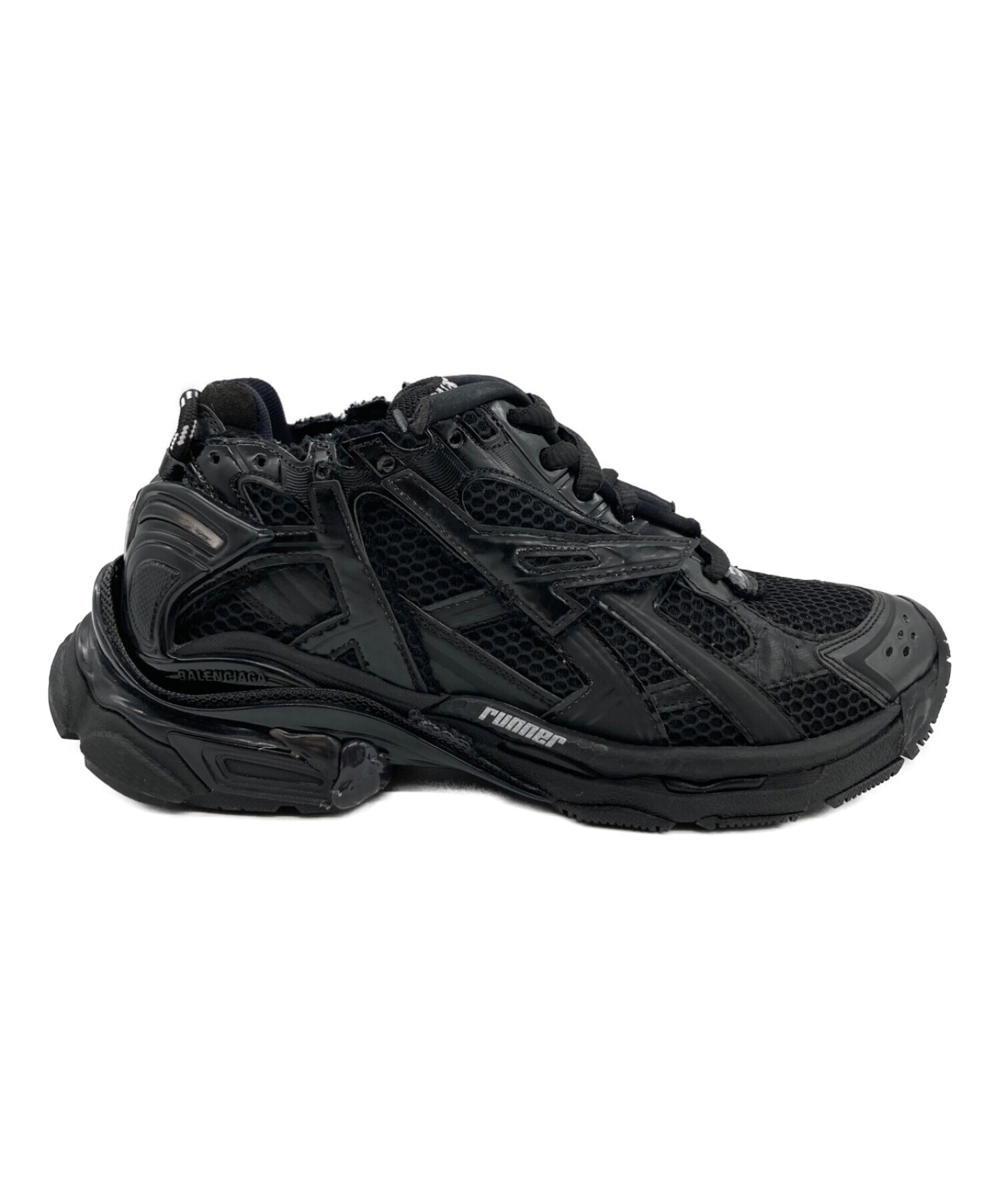 中古・古着通販】BALENCIAGA (バレンシアガ) RUNNER ブラック サイズ 中古・古着通販】BALENCIAGA (バレンシアガ) RUNNER ブラック サイズ