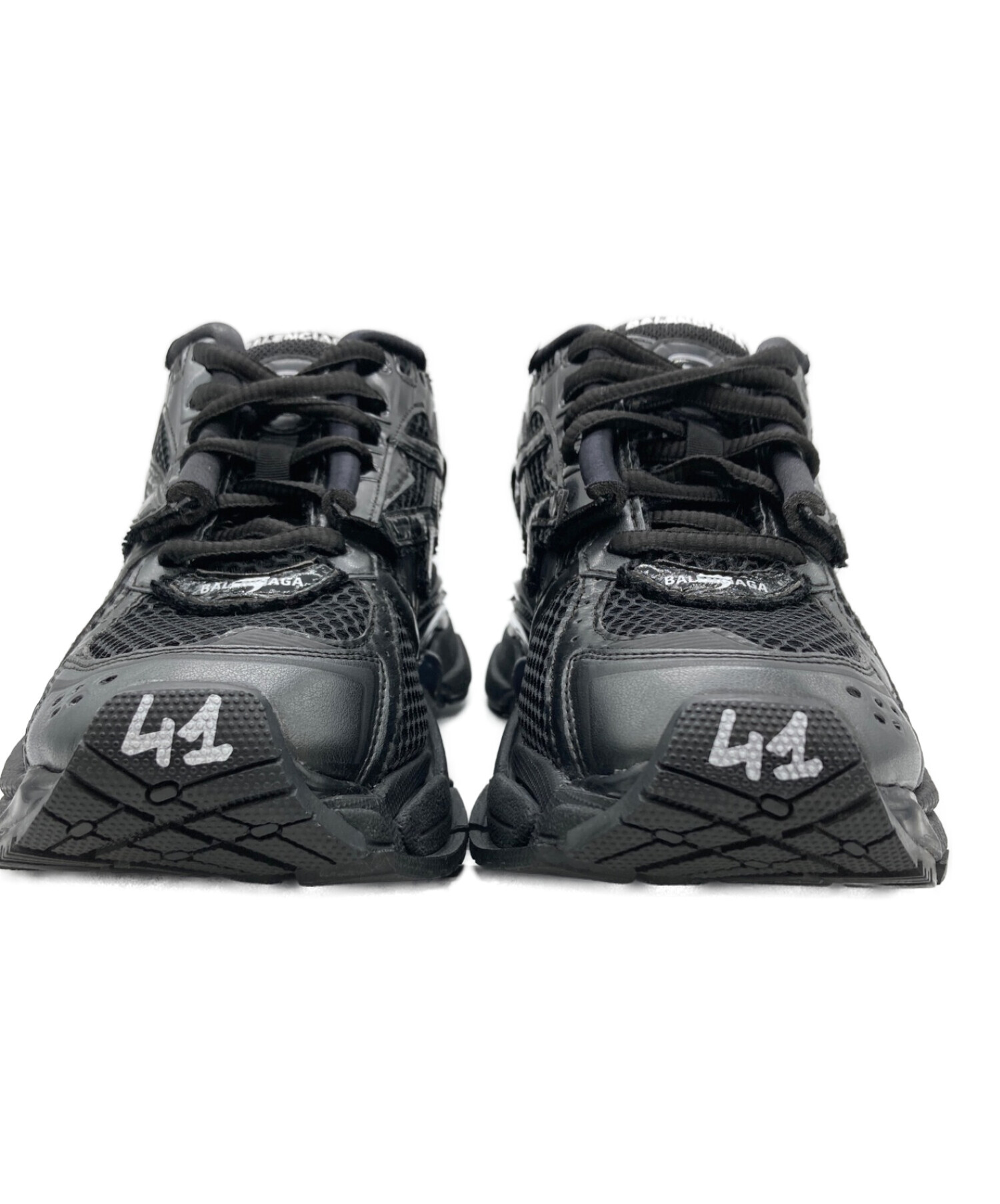 中古・古着通販】BALENCIAGA (バレンシアガ) RUNNER ブラック サイズ 中古・古着通販】BALENCIAGA (バレンシアガ) RUNNER ブラック サイズ