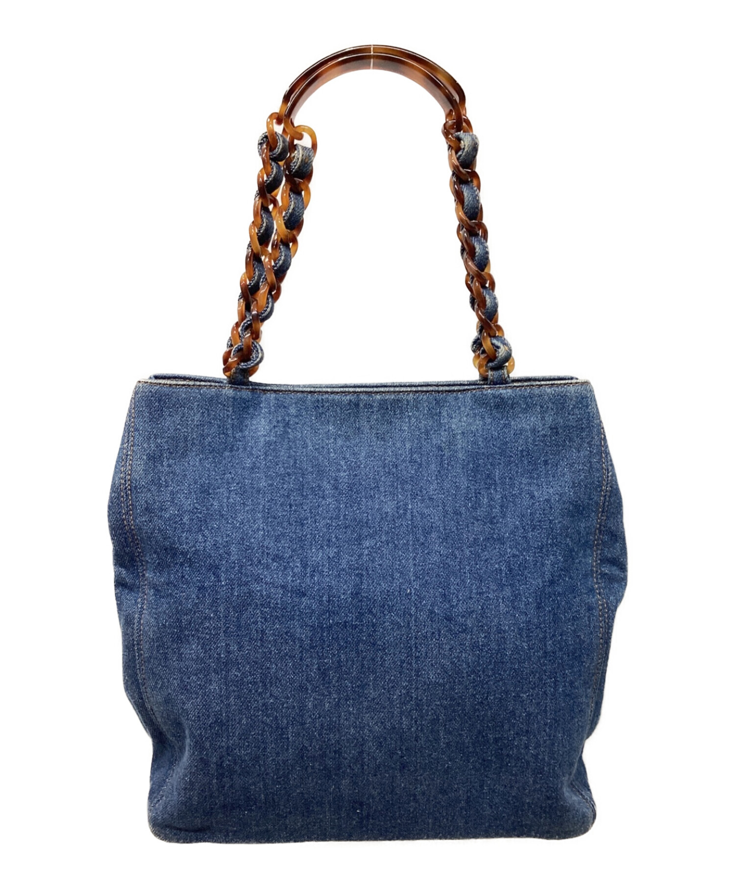 中古・古着通販】CHANEL (シャネル) デニムトートバッグ インディゴ