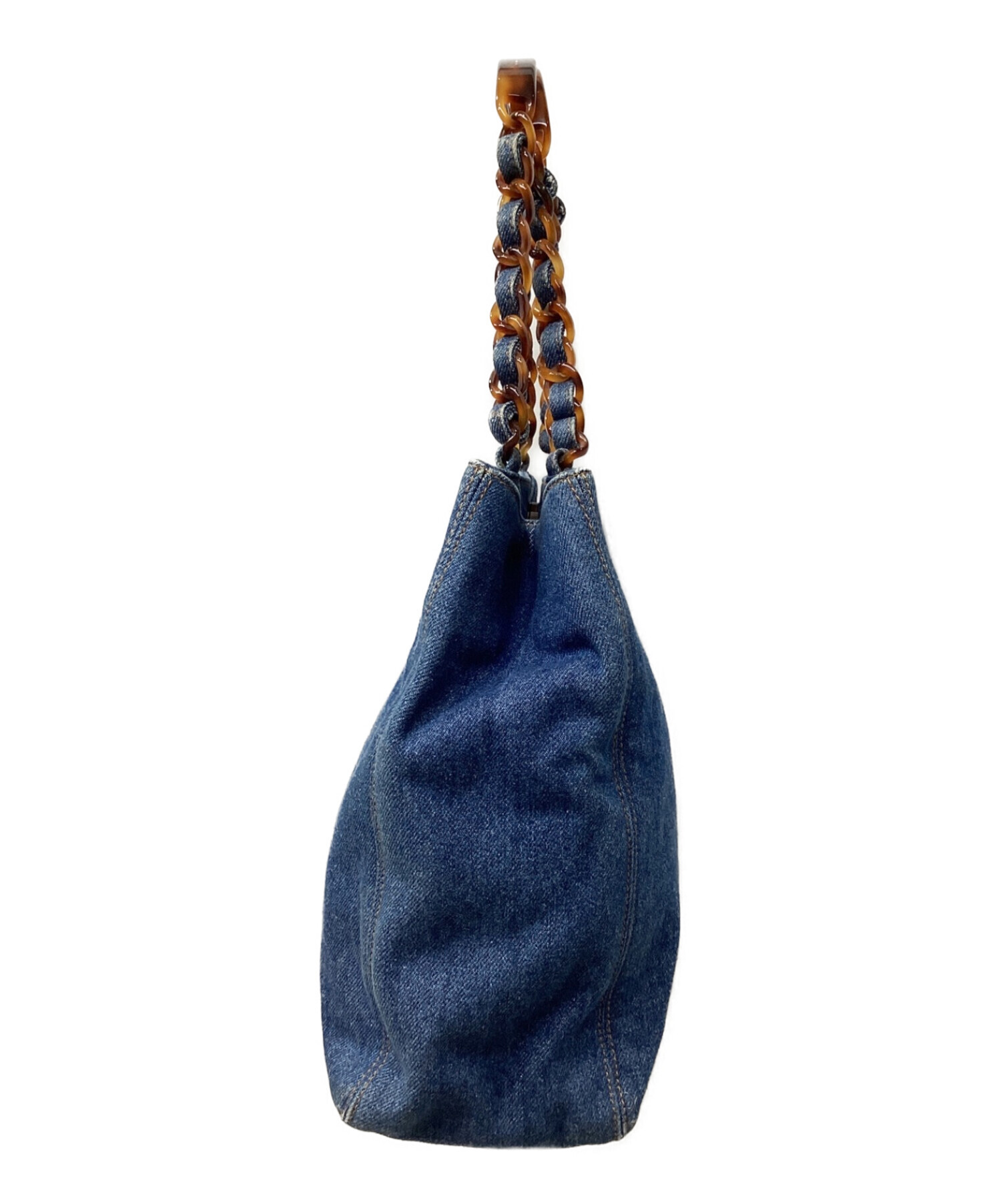 中古・古着通販】CHANEL (シャネル) デニムトートバッグ インディゴ