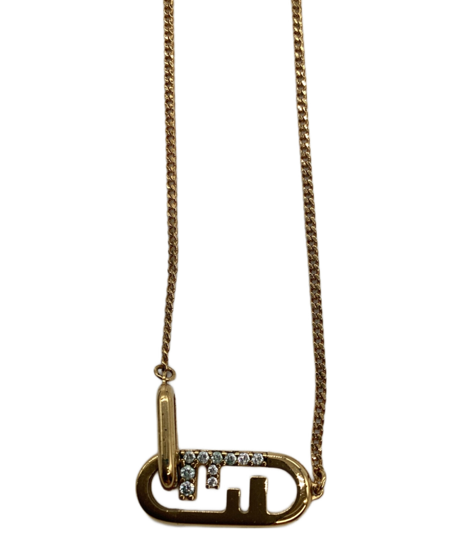 FENDI ネックレス ゴールド 中古・古着通販】FENDI (フェンディ) ネックレス ゴールド