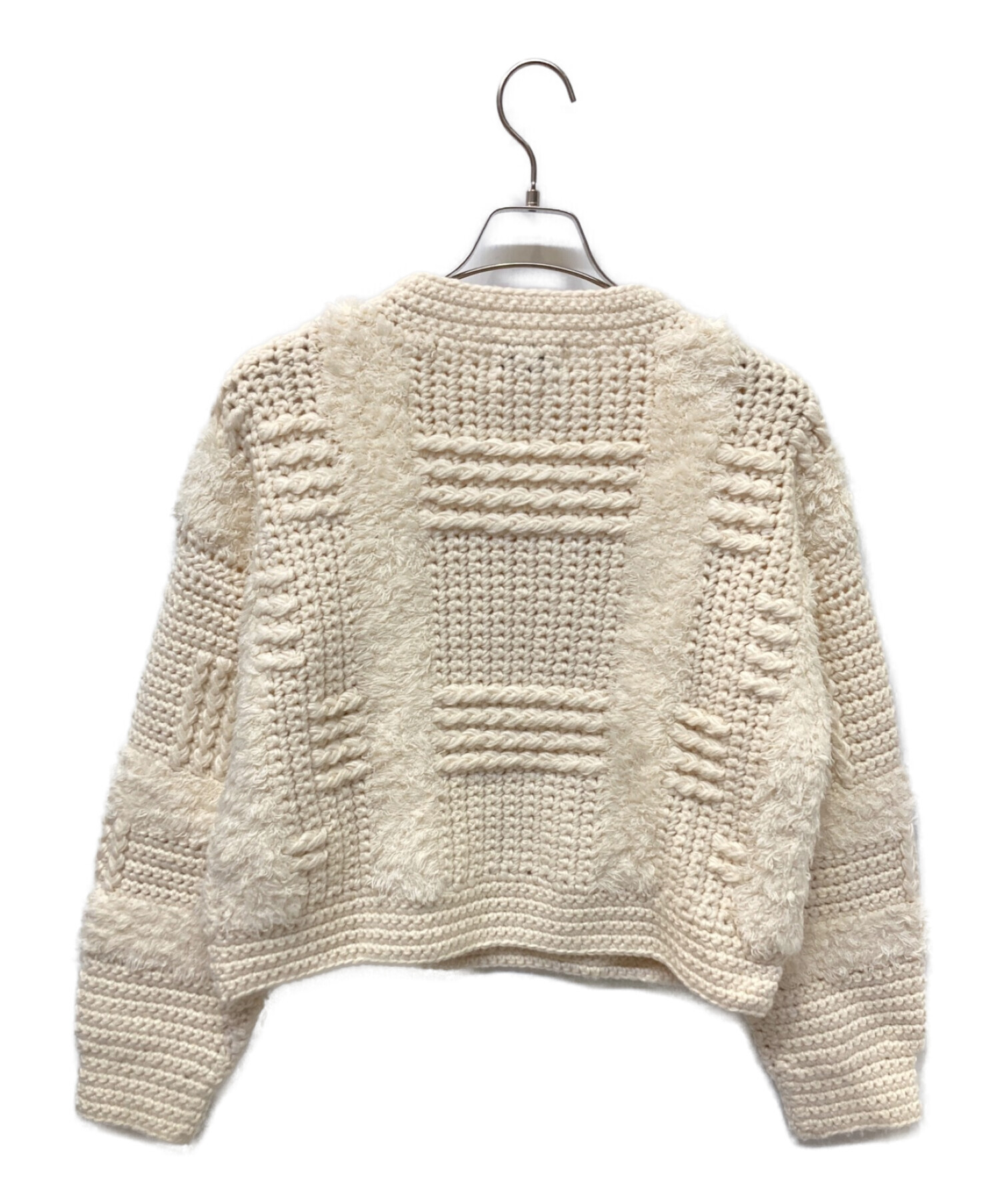clane wide check hand knit クラネ ニット 9月20日（火）発売の