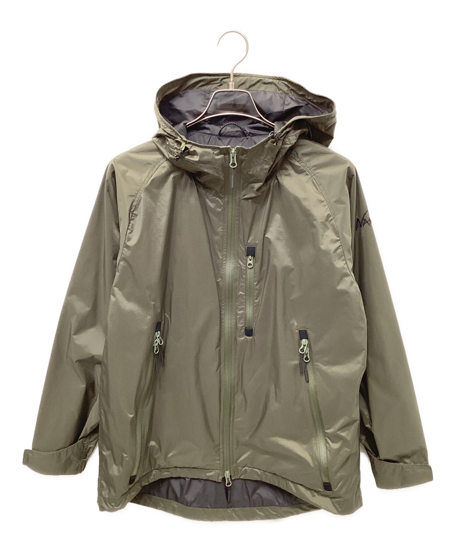 珍品 プリーツ ジャケット 希少 オーロラ 一点物 モード 入手困難 古着 中古・古着通販】NANGA (ナンガ) オーロラシェルジャケット カーキ