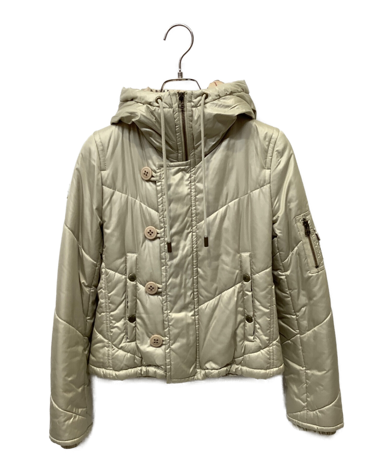 美品★バーバリーブルーレーベル★中綿入りジャケット＊ベージュ＊size38 中古・古着通販】BURBERRY BLUE LABEL (バーバリーブルーレーベル