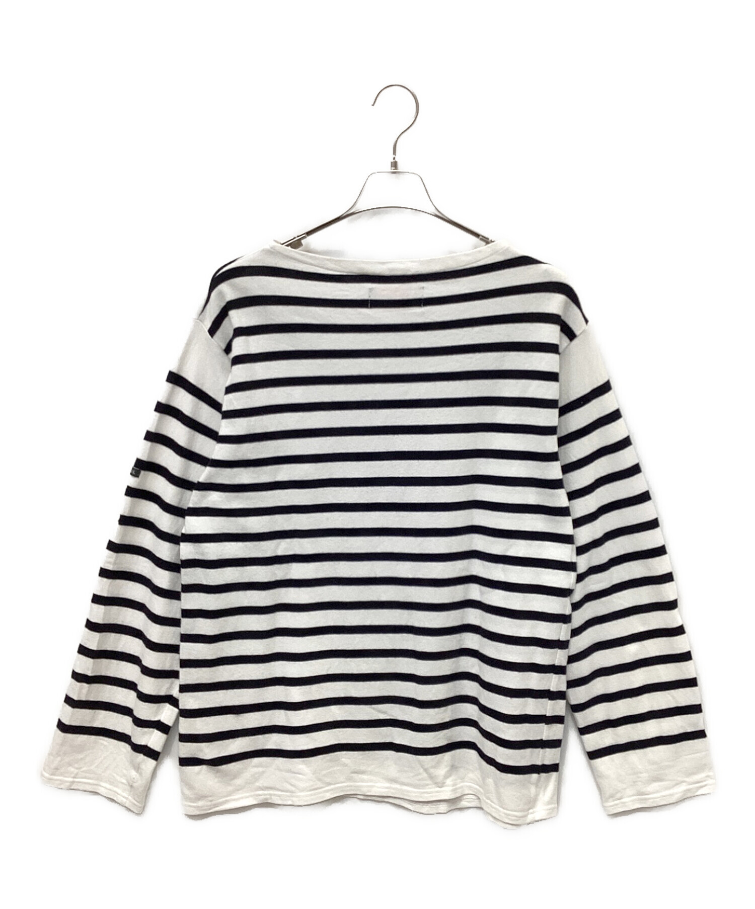 中古・古着通販】OUTIL (ウティ) バスクシャツ ホワイト×ブラック  