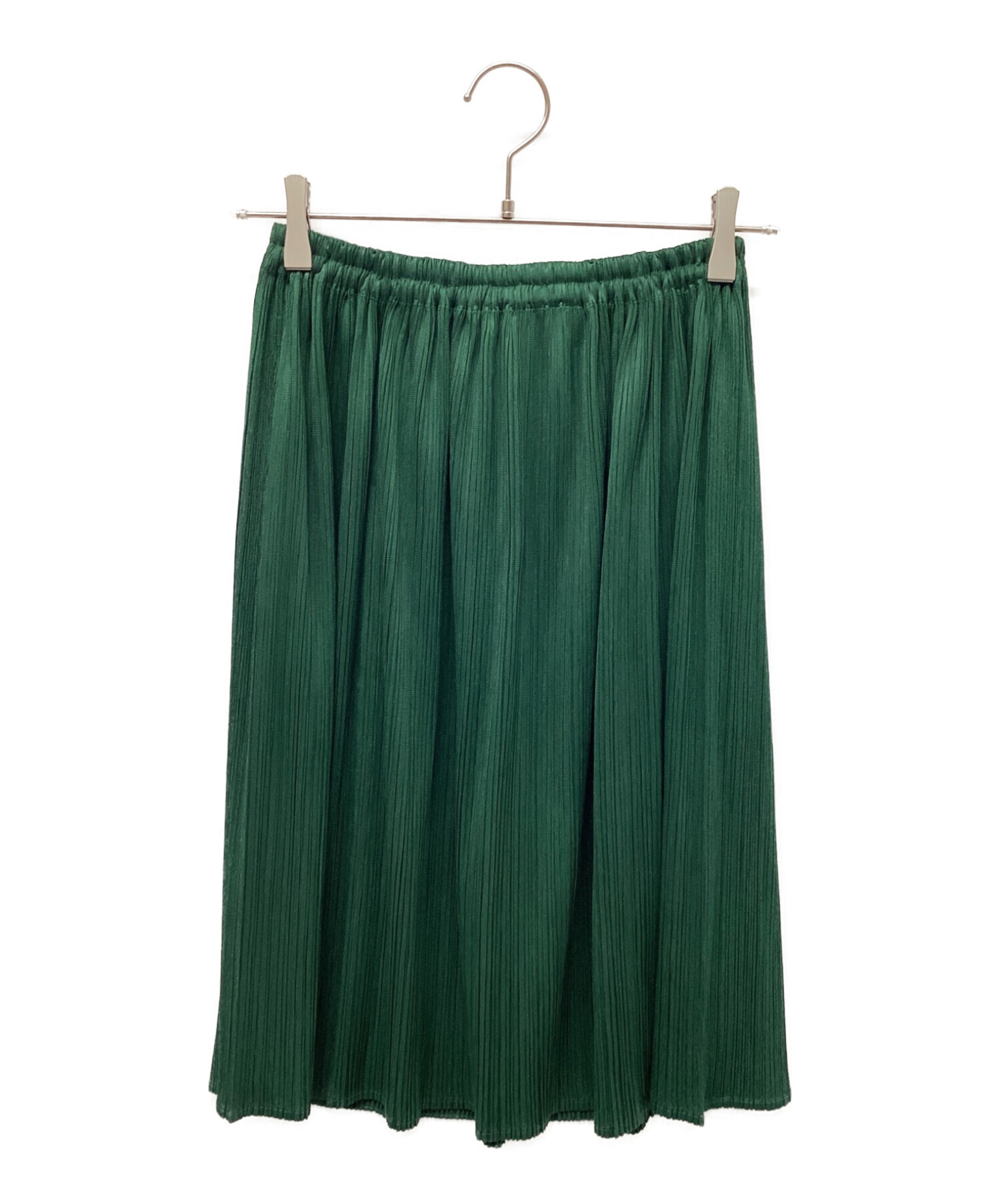 PLEATS PLEASE プリーツスカート グリーン 中古・古着通販】PLEATS PLEASE (プリーツプリーズ) プリーツスカート