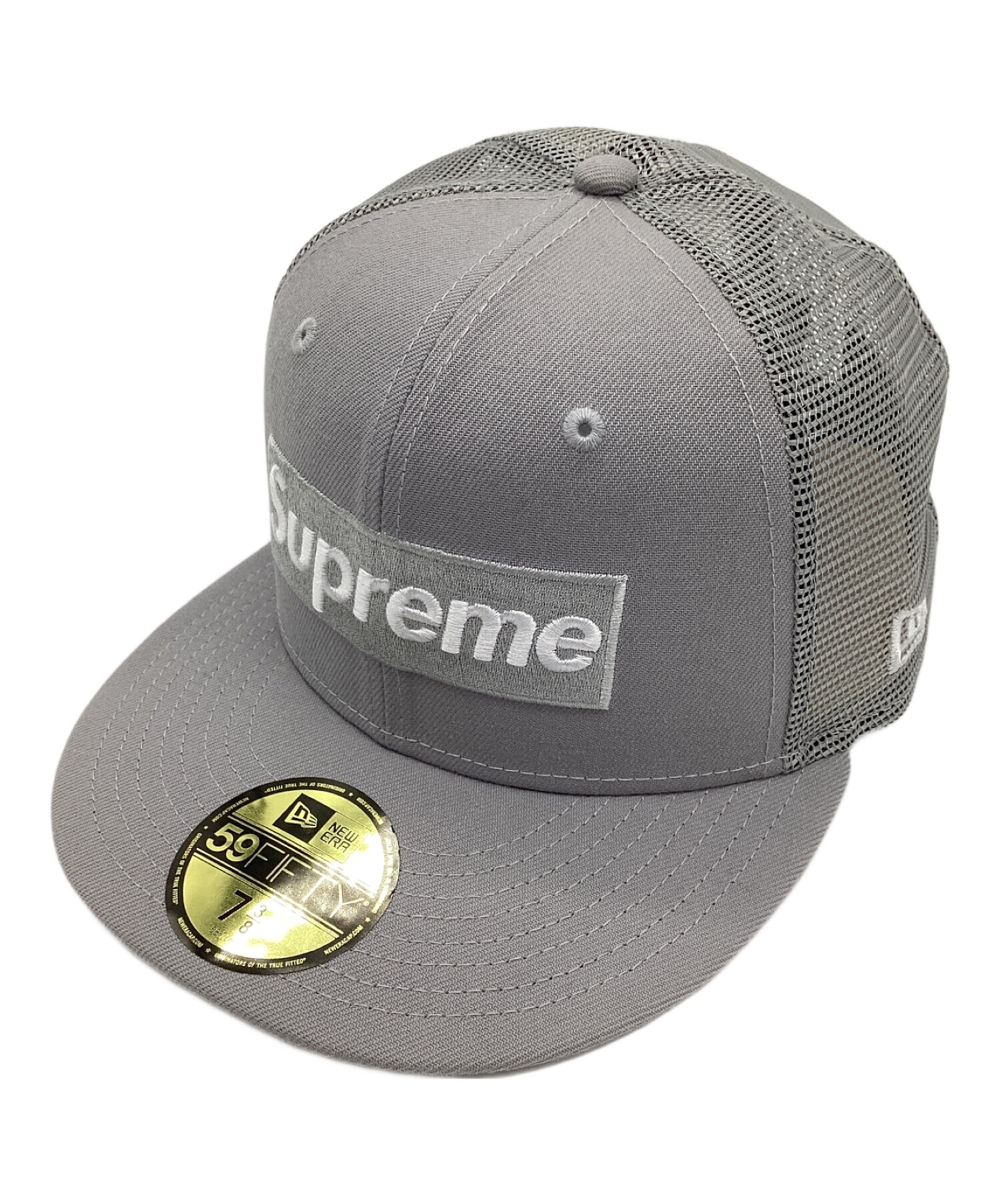 Supreme 59FIFTY キャップ 7 1/4 ライトグレー ニューエラ