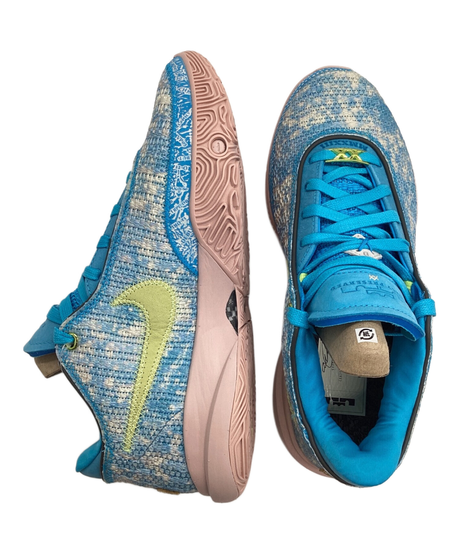 中古・古着通販】NIKE (ナイキ) スニーカー スカイブルー×ピンク 