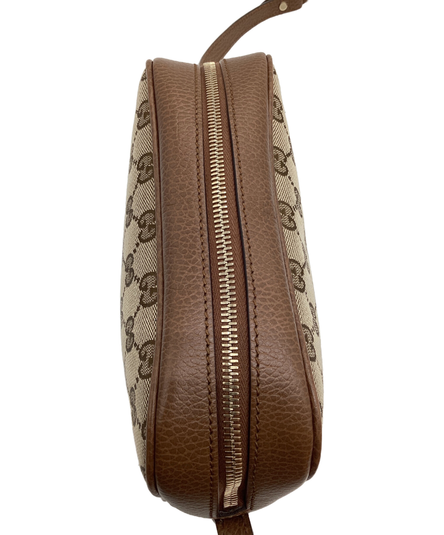 Gucci ショルダーバッグ ベージュ ブラウン 中古・古着通販】GUCCI (グッチ) ショルダーバッグ ベージュ×ブラウン