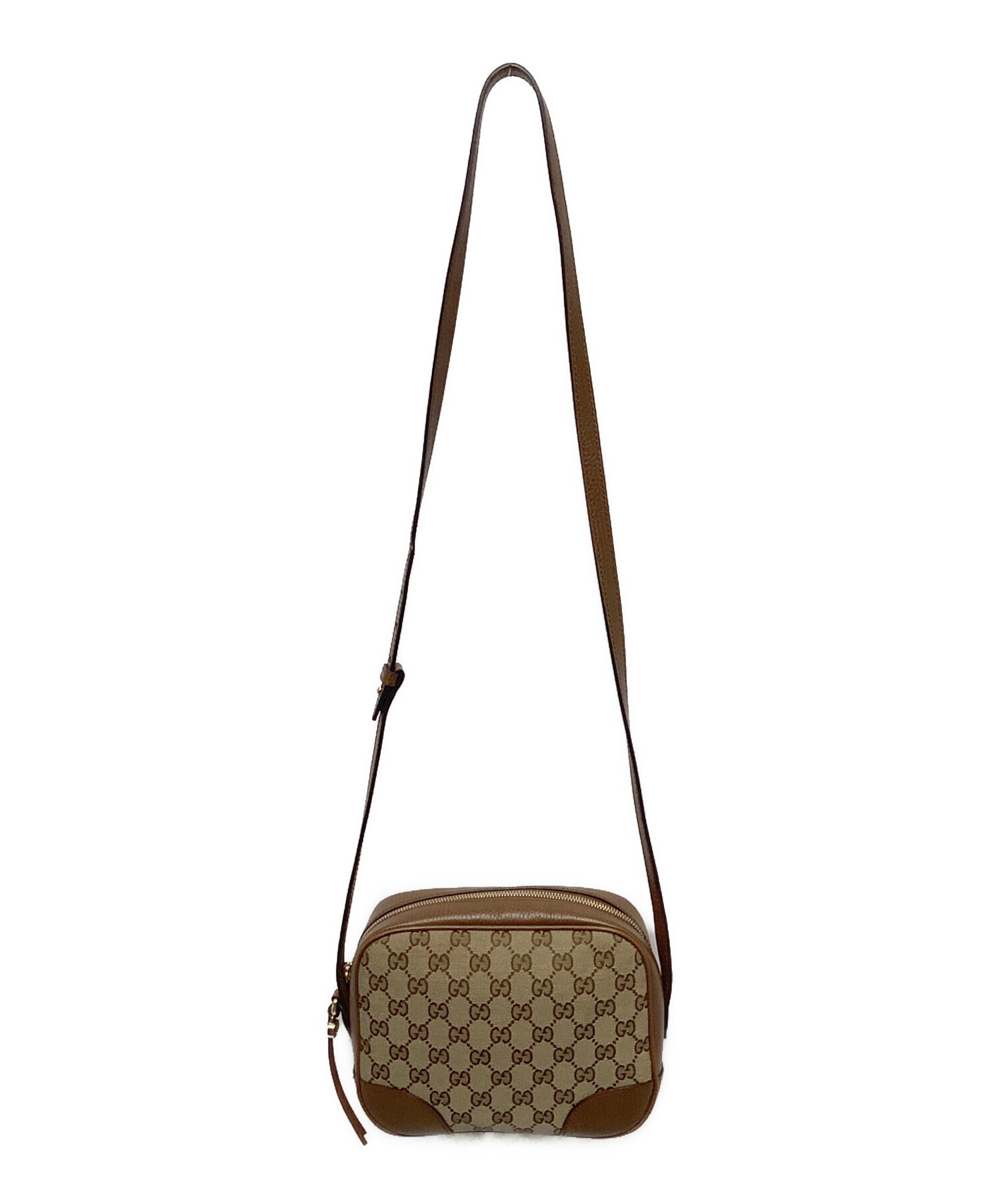 Gucci ショルダーバッグ ベージュ ブラウン 中古・古着通販】GUCCI (グッチ) ショルダーバッグ ベージュ×ブラウン