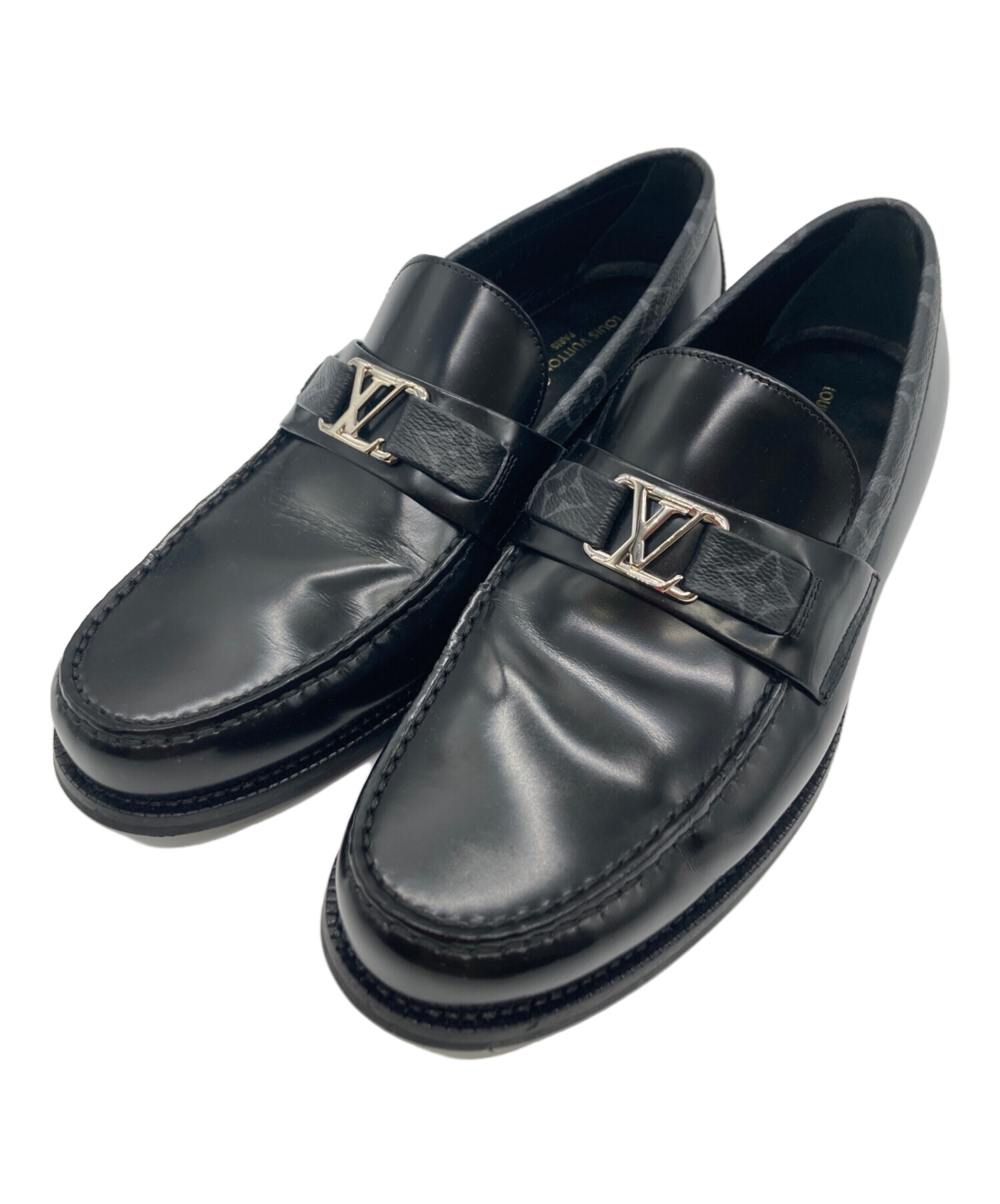 LOUIS VUITTON ブラック ローファー　ルイヴィトン　エクリプス LOUIS VUITTON ブラック ローファールイヴィトンエクリプス