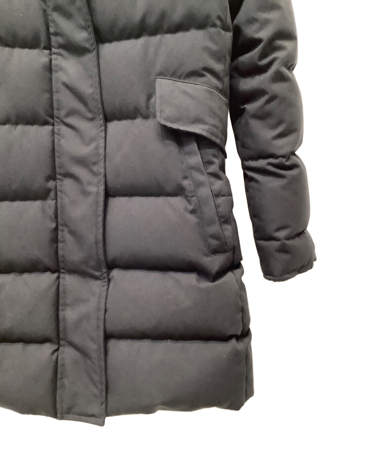 PYRENEX ブラック ダウンジャケット FR 36 JP 38 ピレネックス ダウン
