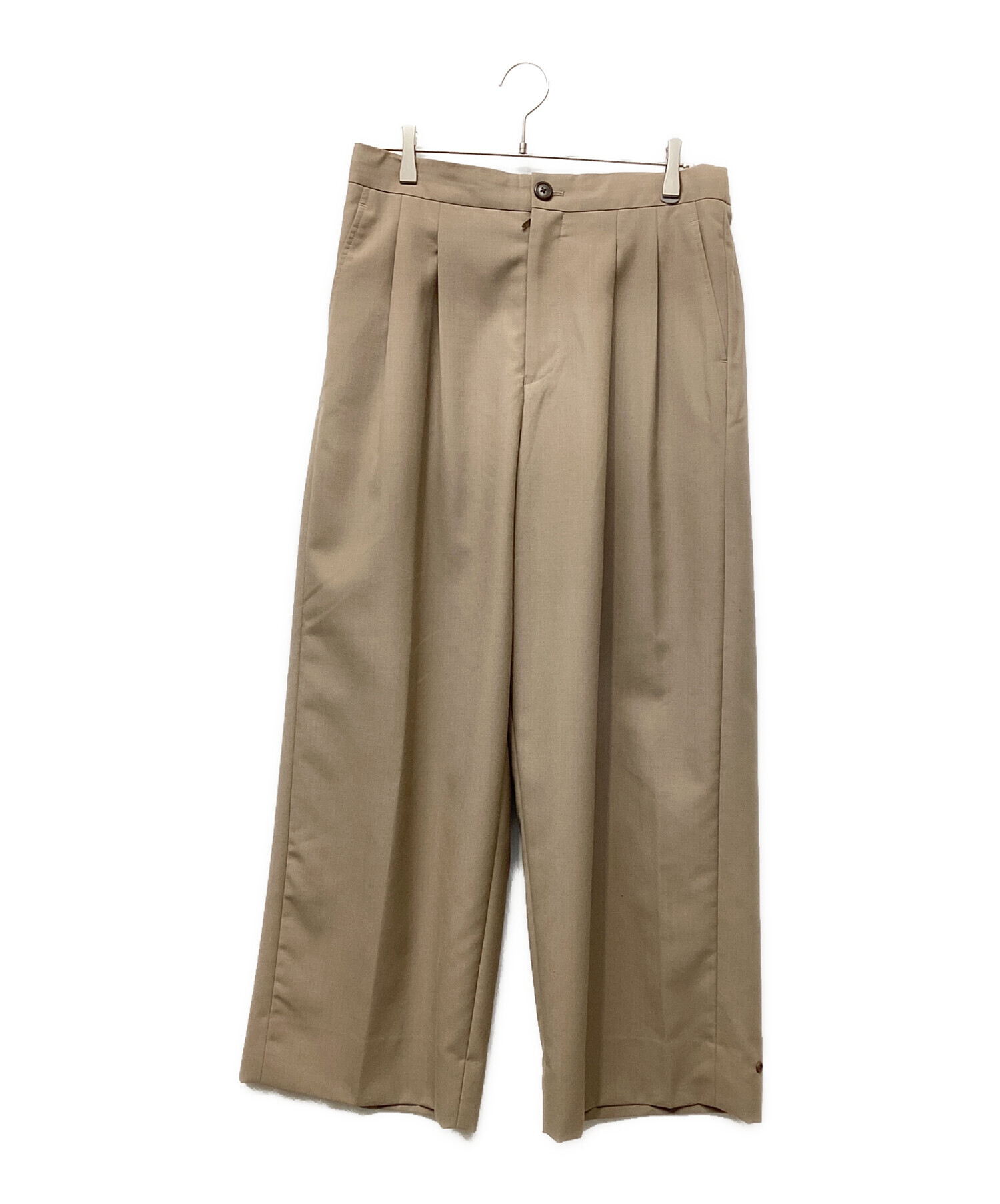 中古・古着通販】NEAT (ニート) 2wayワイドパンツ ベージュ 中古・古着通販】NEAT (ニート) 2wayワイドパンツ ベージュ
