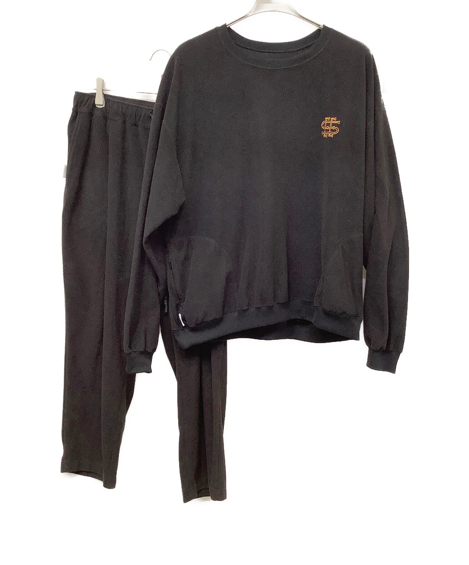 中古・古着通販】SEESEE (シーシー) フリースセットアップ ブラック 