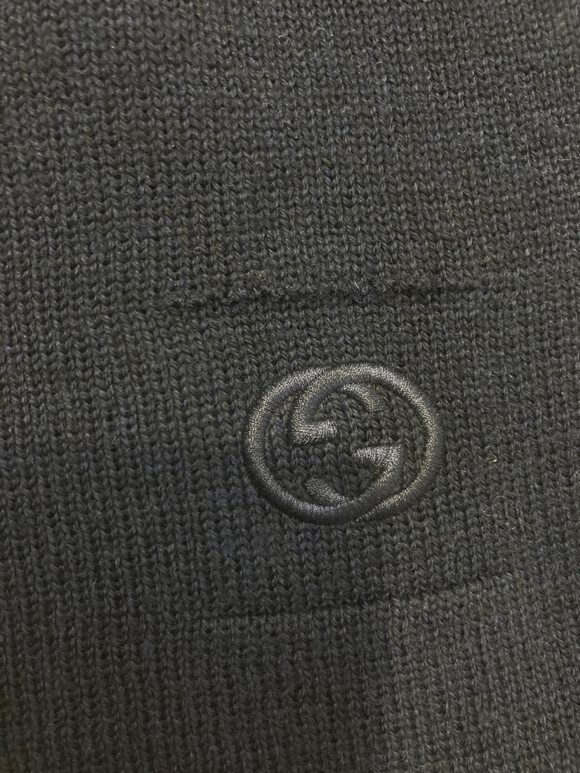 GUCCI グッチ マフラー  黒 【古着】【中古】【送料無料】 中古・古着通販】GUCCI (グッチ) マフラー ブラック｜ブランド・古着