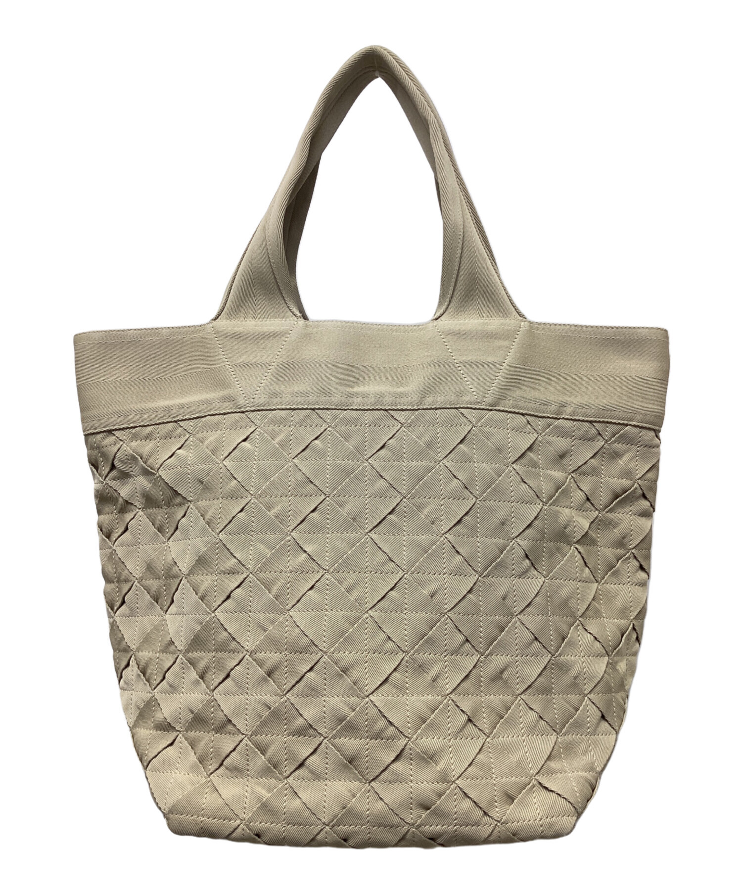 BOTTEGA VENETA トートバッグ ベージュ 中古・古着通販】BOTTEGA VENETA (ボッテガベネタ) トートバッグ