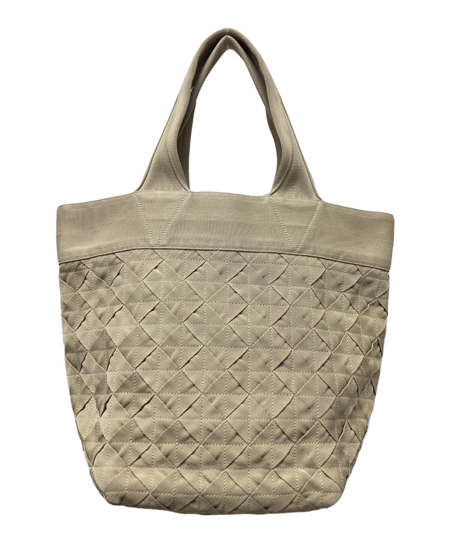 BOTTEGA VENETA トートバッグ ベージュ 中古・古着通販】BOTTEGA VENETA (ボッテガベネタ) トートバッグ
