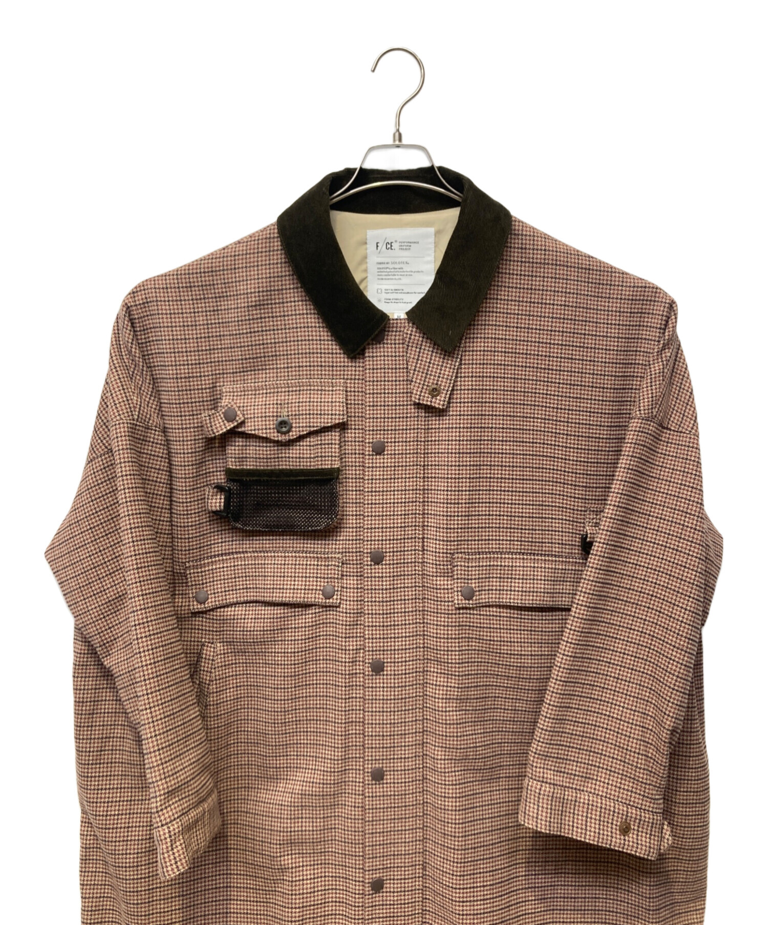 中古・古着通販】F/CE. (エフシーイー) CHECK HUNTING LONG COAT