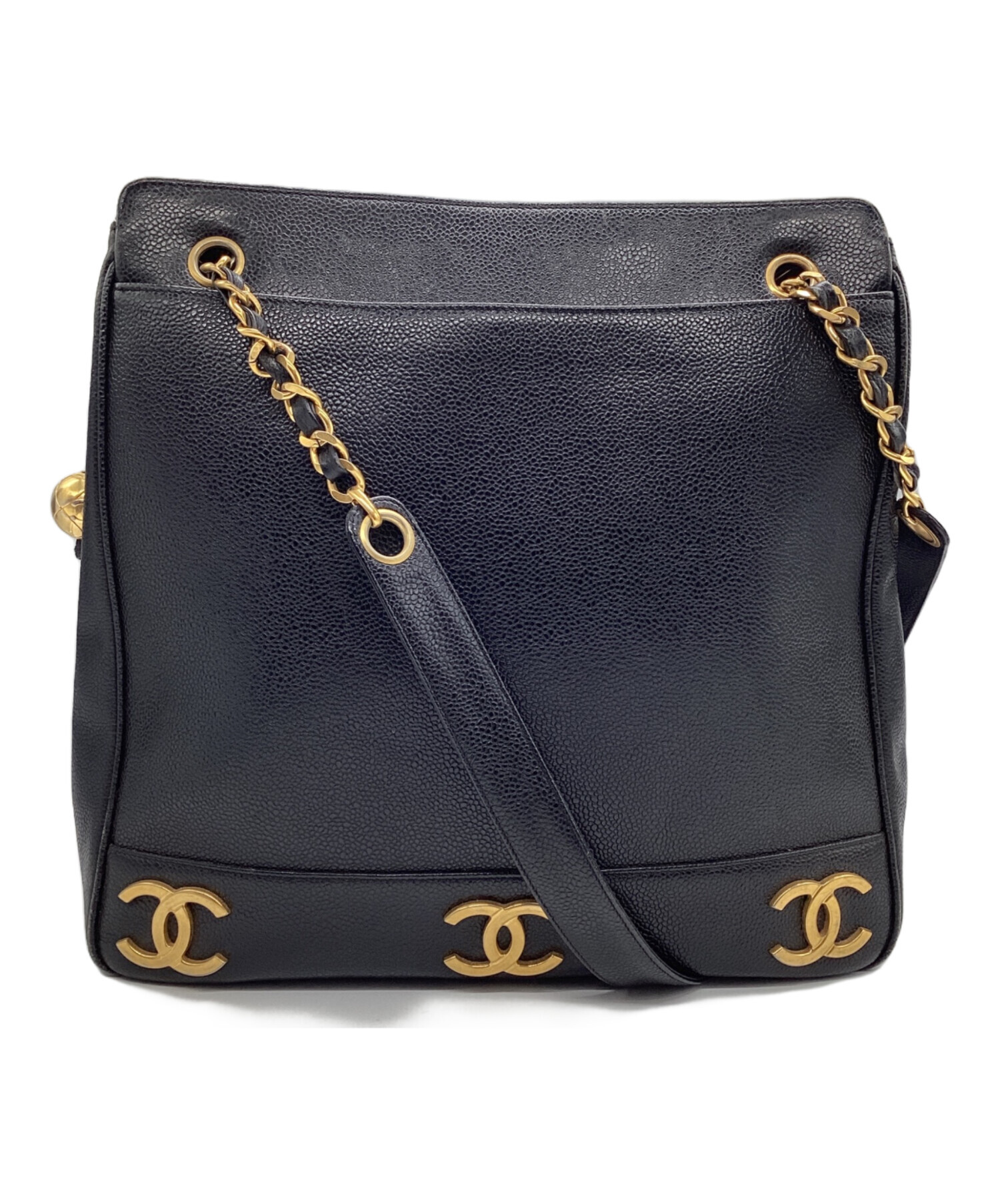 中古・古着通販】CHANEL (シャネル) トリプルココマークトートバッグ