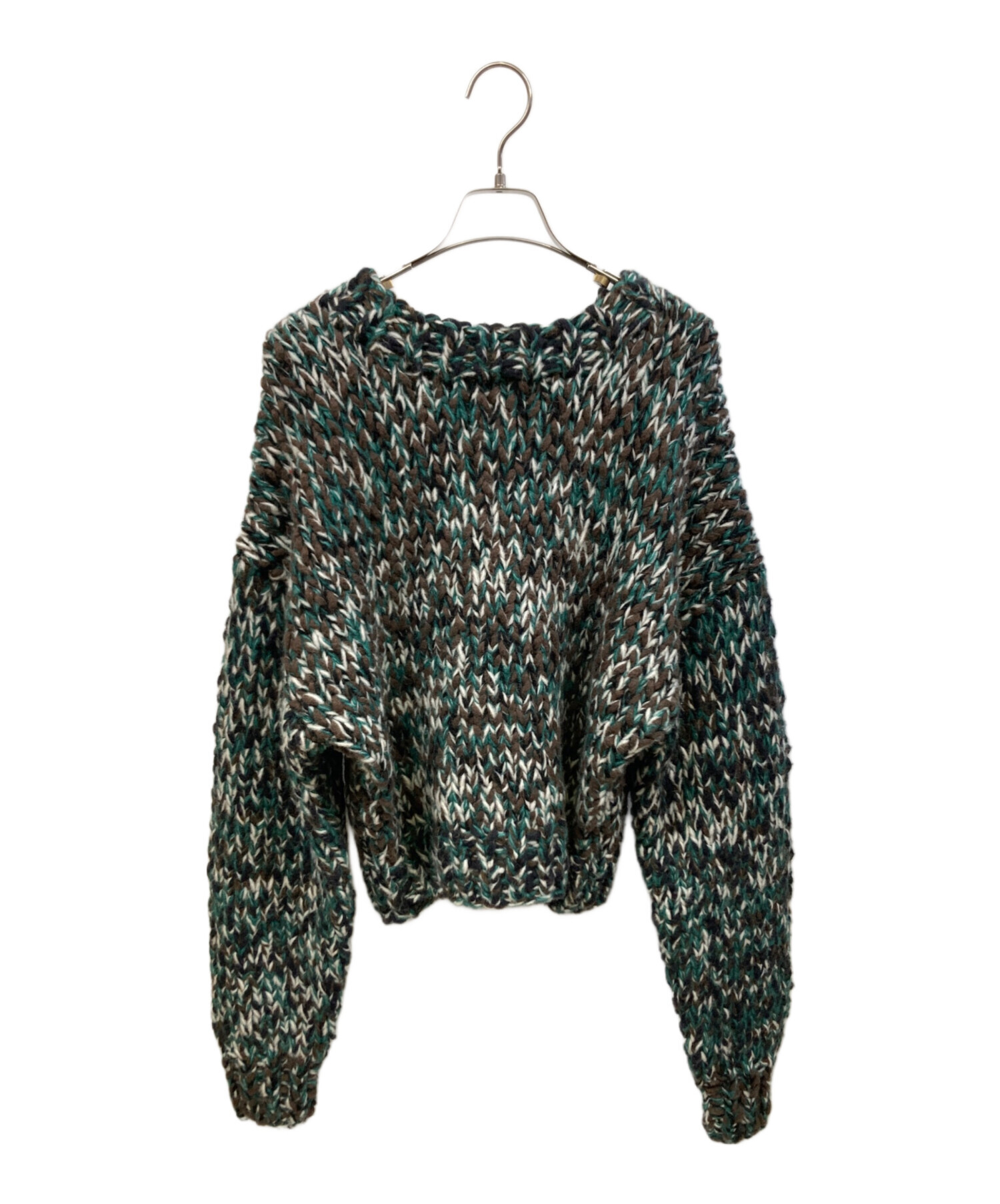 大人気完売品 nknit mix color mohair knit 2 中古・古着通販】NKNIT (ンニット) Mix color hand KNIT グリーン