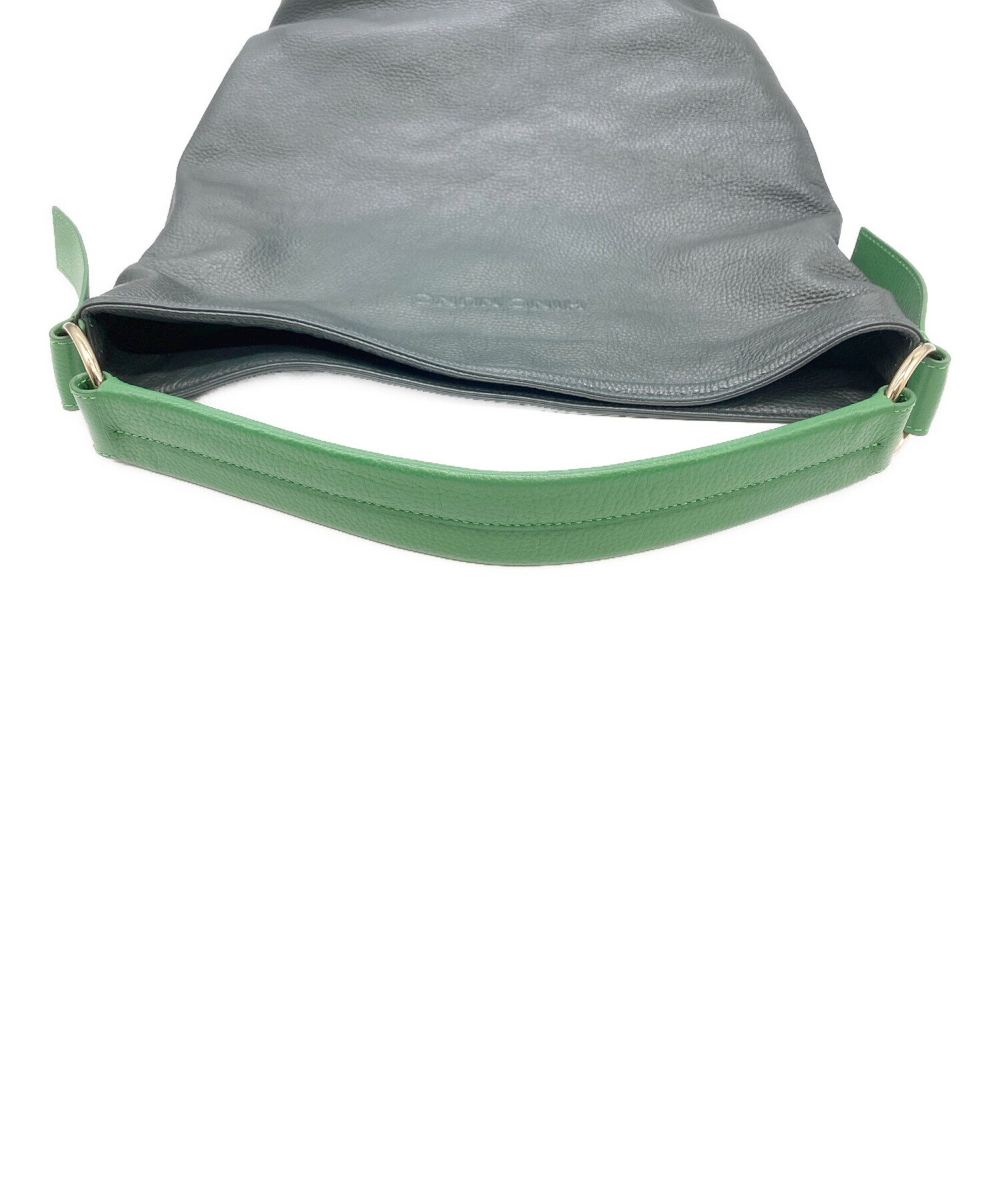 新品・未使用 HINC NUNC ダークグリーンショルダーバッグヒンクヌンク 中古・古着通販】HINC NUNC (ヒンクヌンク) ワンショルダーバッグ