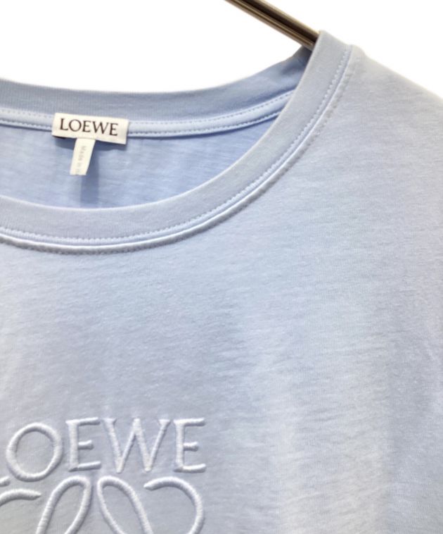 中古・古着通販】LOEWE (ロエベ) アナグラム刺繍Tシャツ スカイブルー