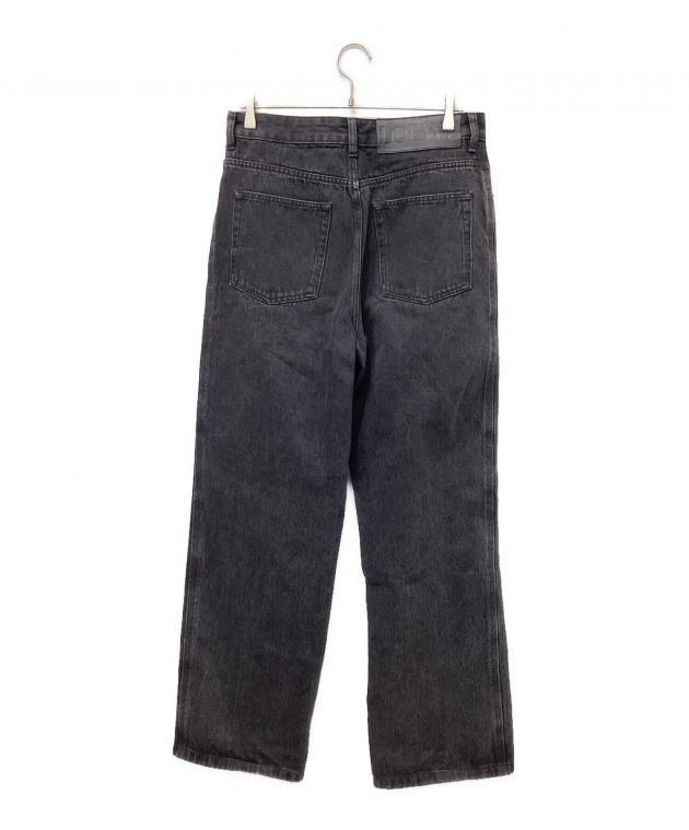 LOEWE アナグラム バギー ジーンズ (デニム) ブラック　48 楽天市場】LOEWE ロエベ ジーンズ ANAGRAM BAGGY アナグラム バギー